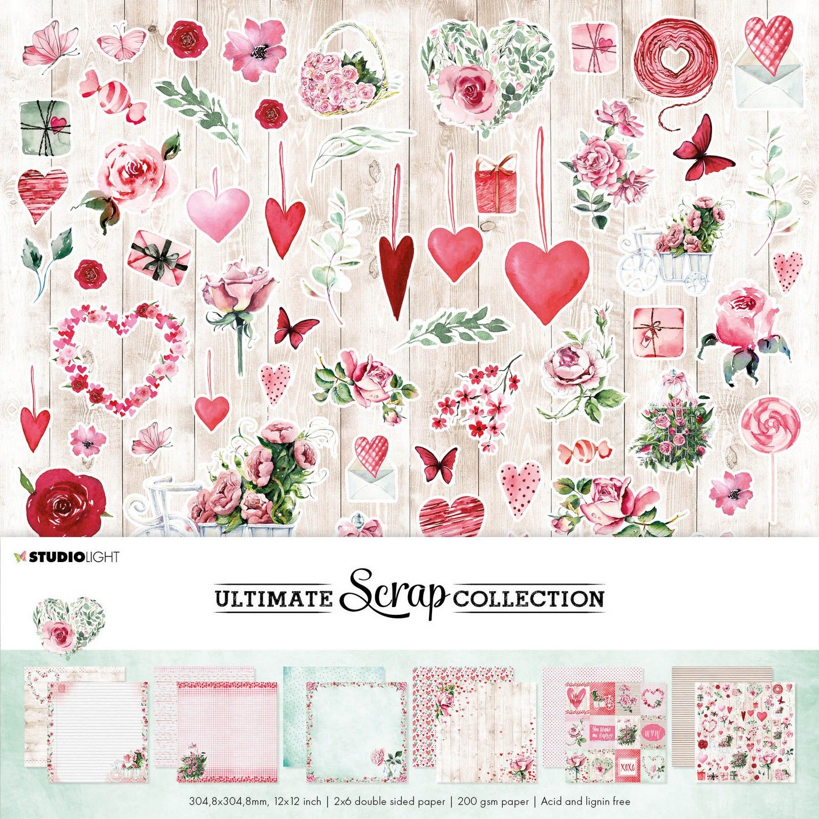 Studio Light • Ultimate Scrap Collection Paperset Love