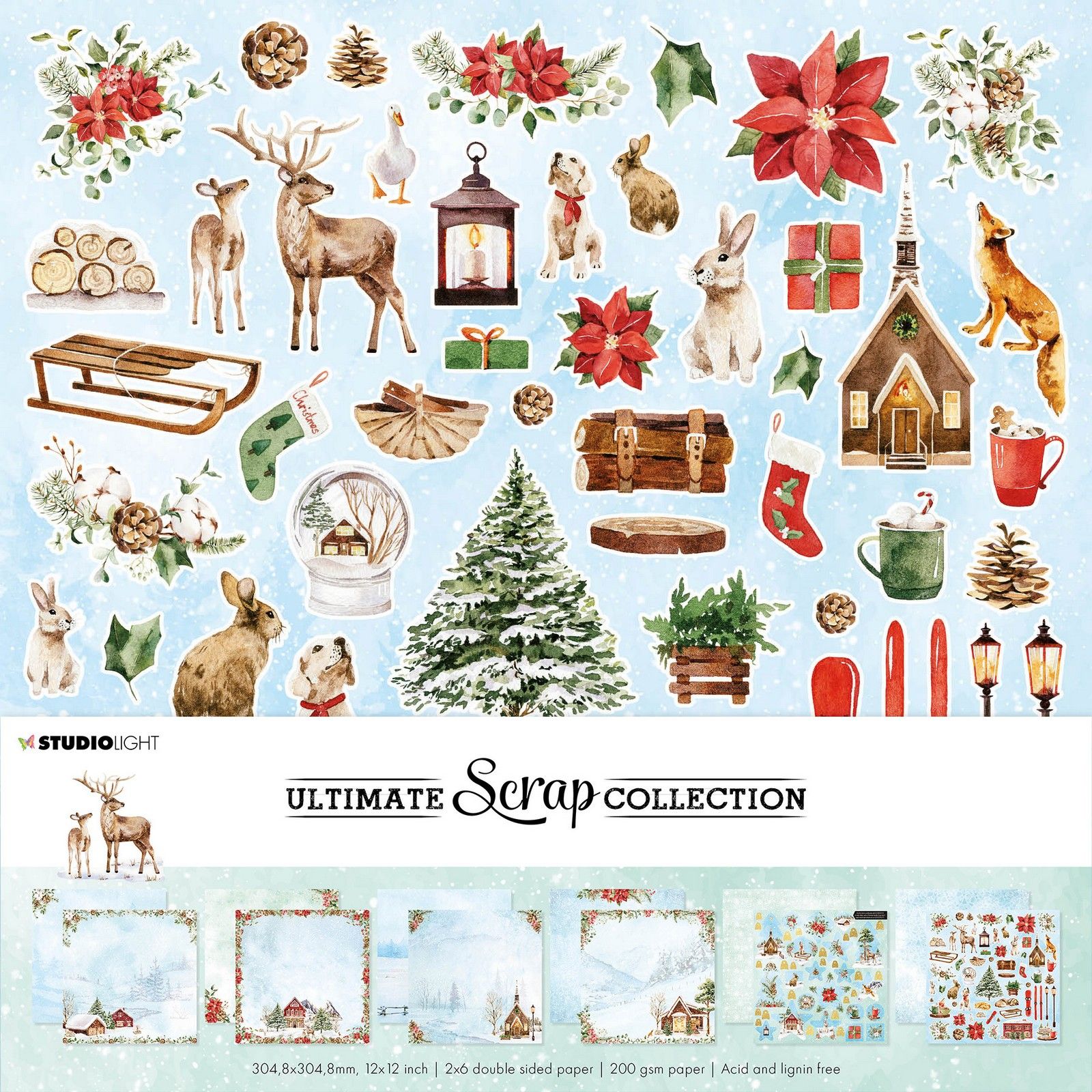 Studio Light • Ultimate scrap collection Paper Set Christmas