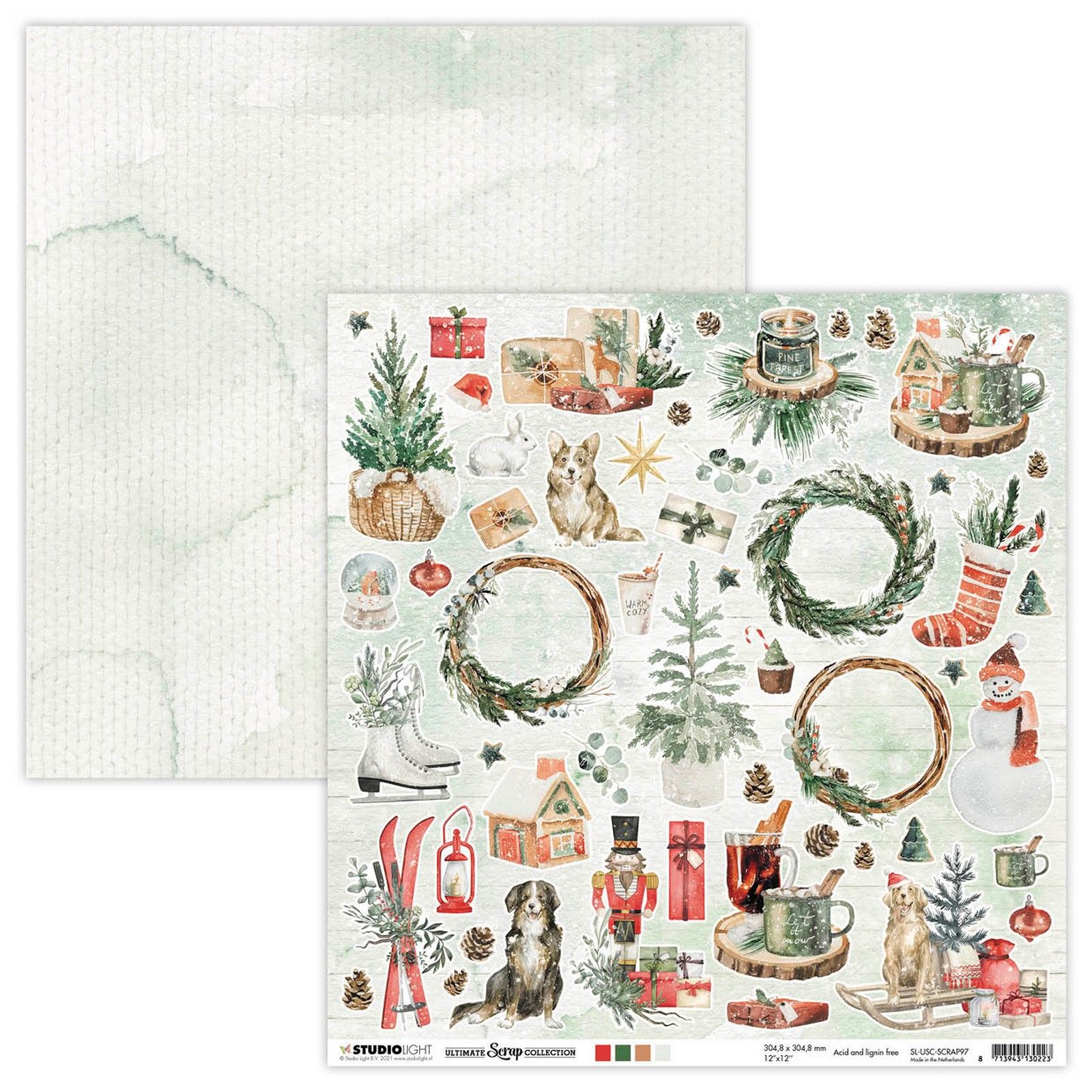 Studio Light • Ultimate scrap winter Collection scrap  200gr nr.97