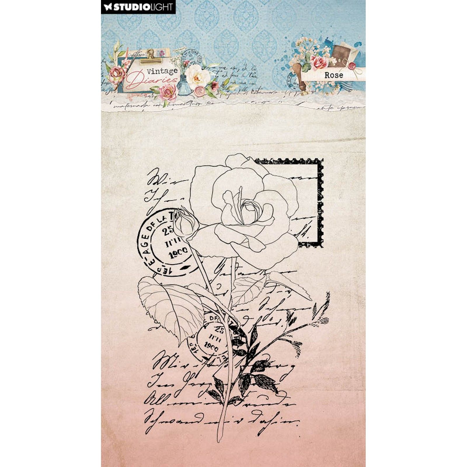 Studio Light • Vintage Diaries Clear Stamps Rose