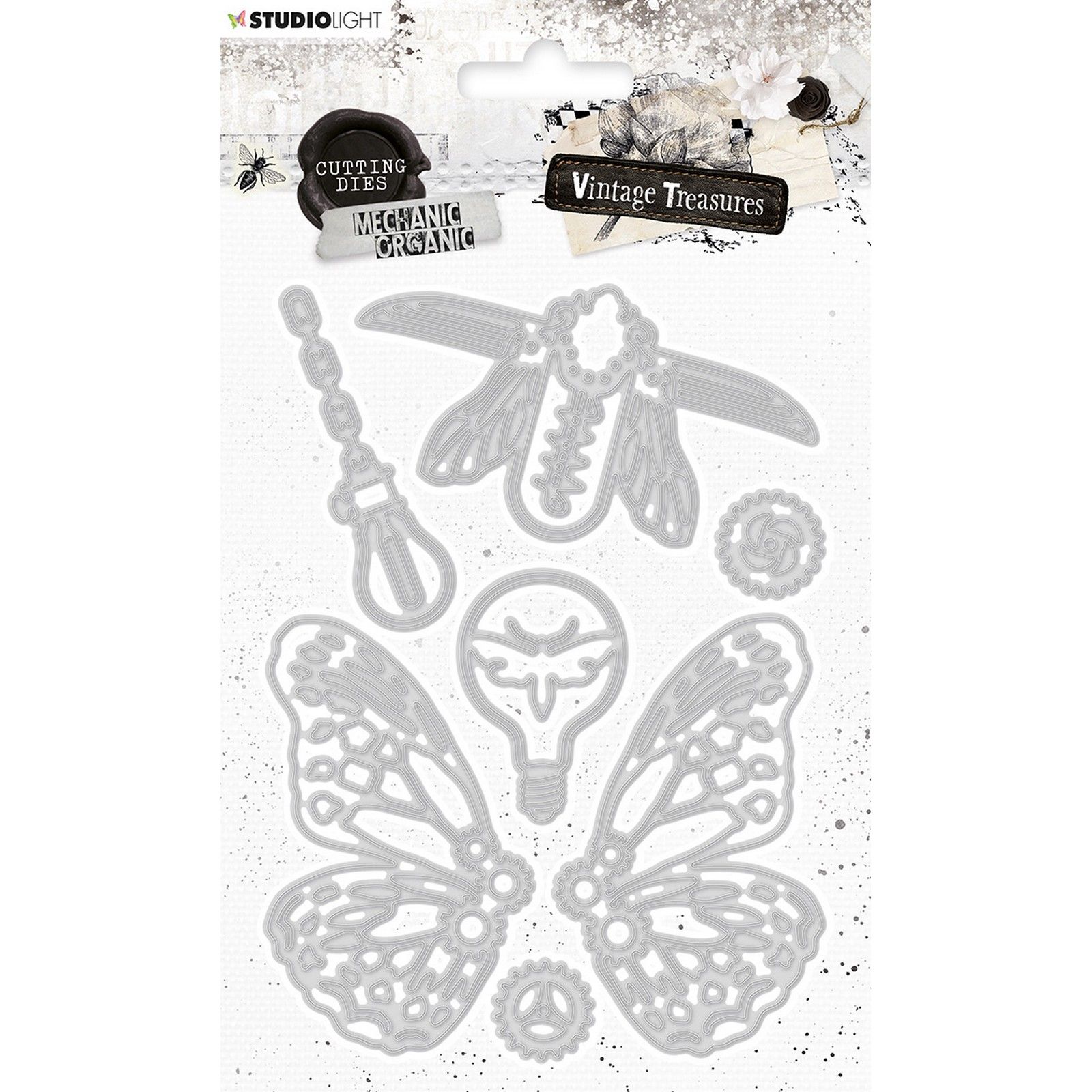 Studio Light • Vintage Treasures Cutting Dies Mechanic organic