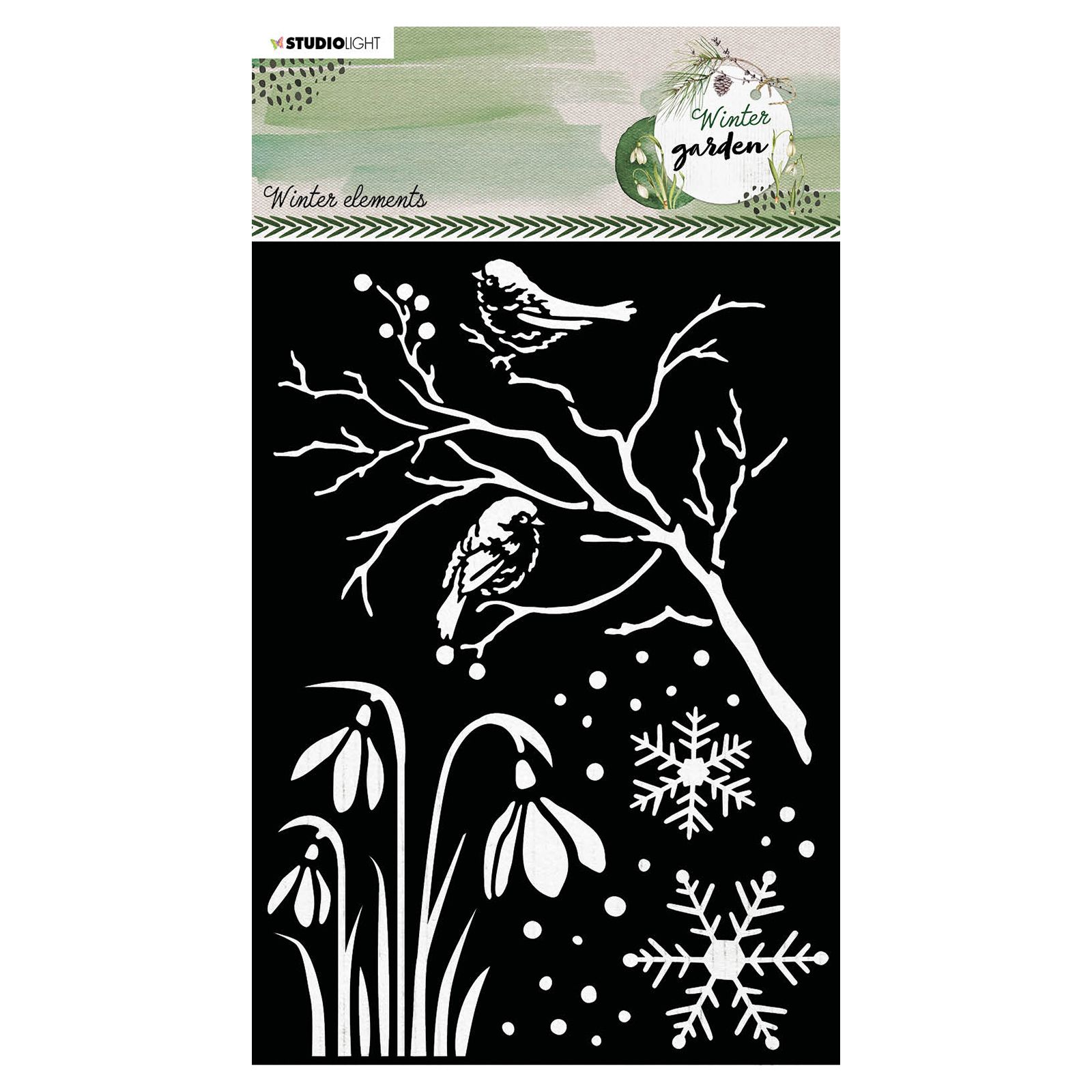 Studio Light • Winter garden mask stencil Winter elements