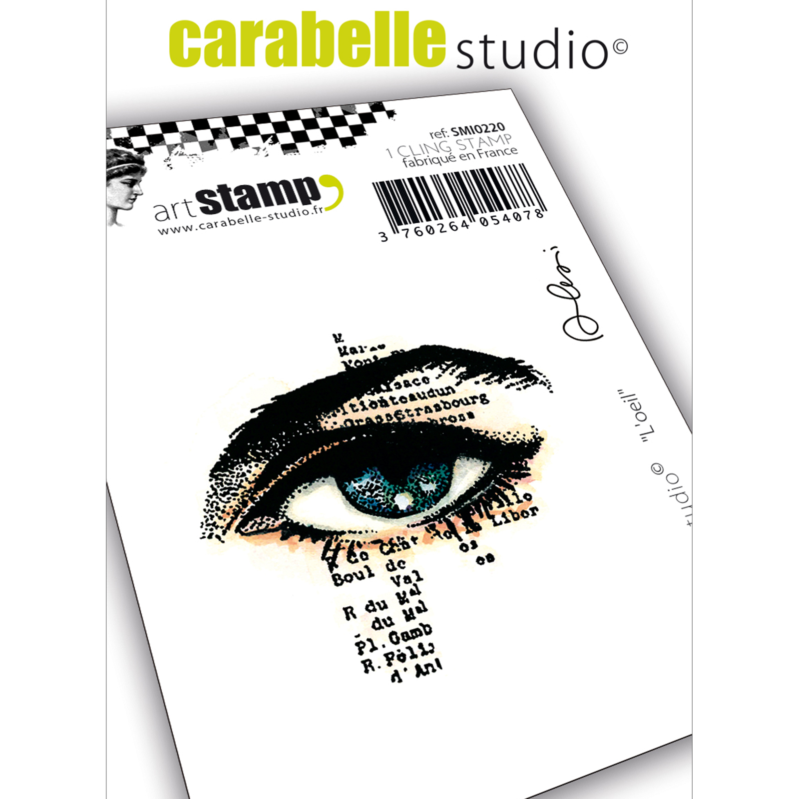 Carabelle Studio • Cling Stamp Art Stempel Set Auge by Alexi