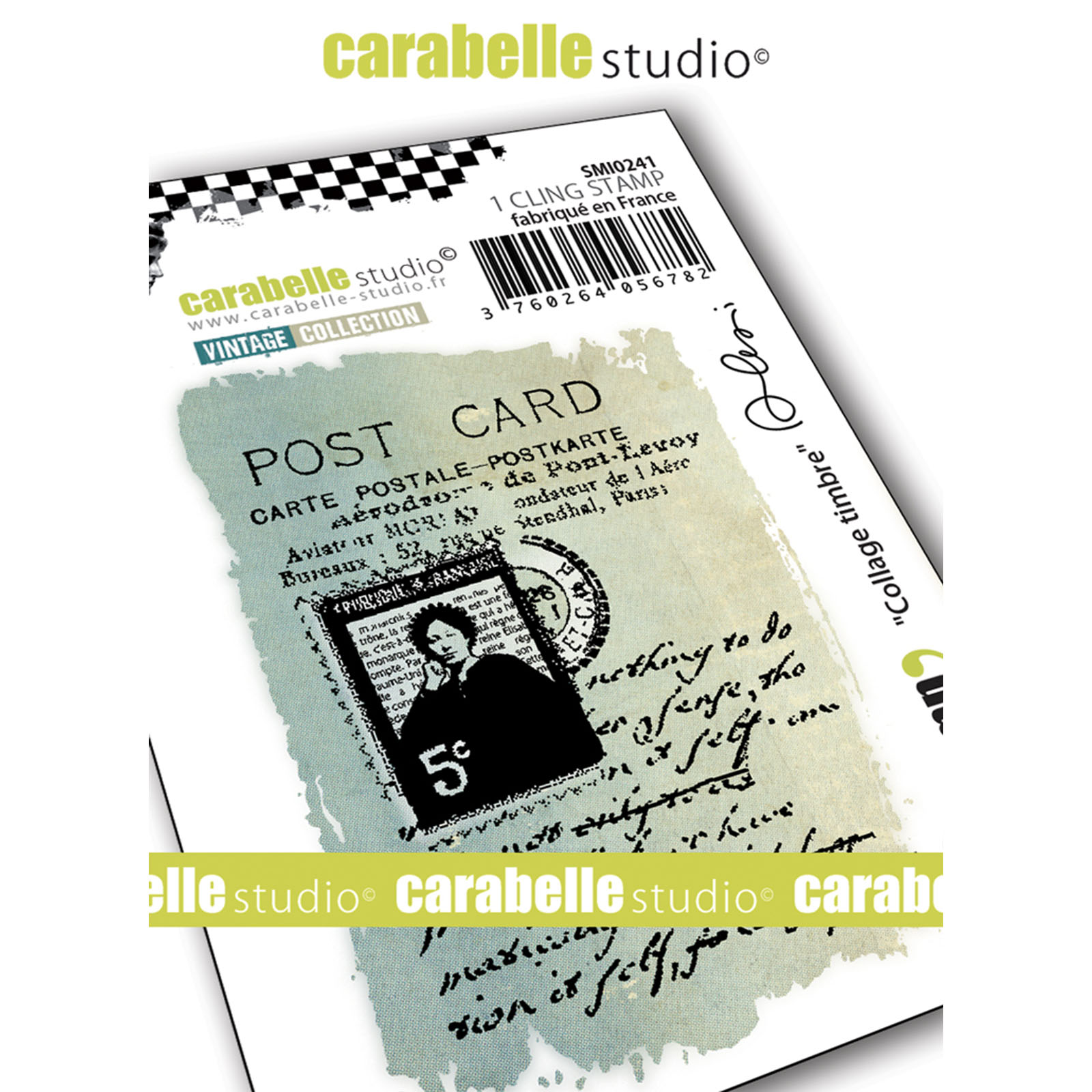 Carabelle Studio • Cling Stamp Collage Timbre