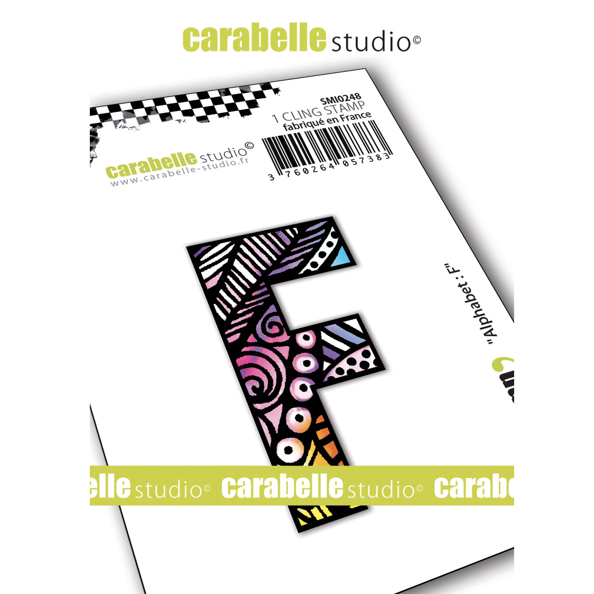 Carabelle Studio • Cling stamp small alphabet F