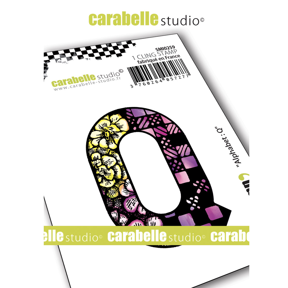 Carabelle Studio • Cling stamp small alphabet Q