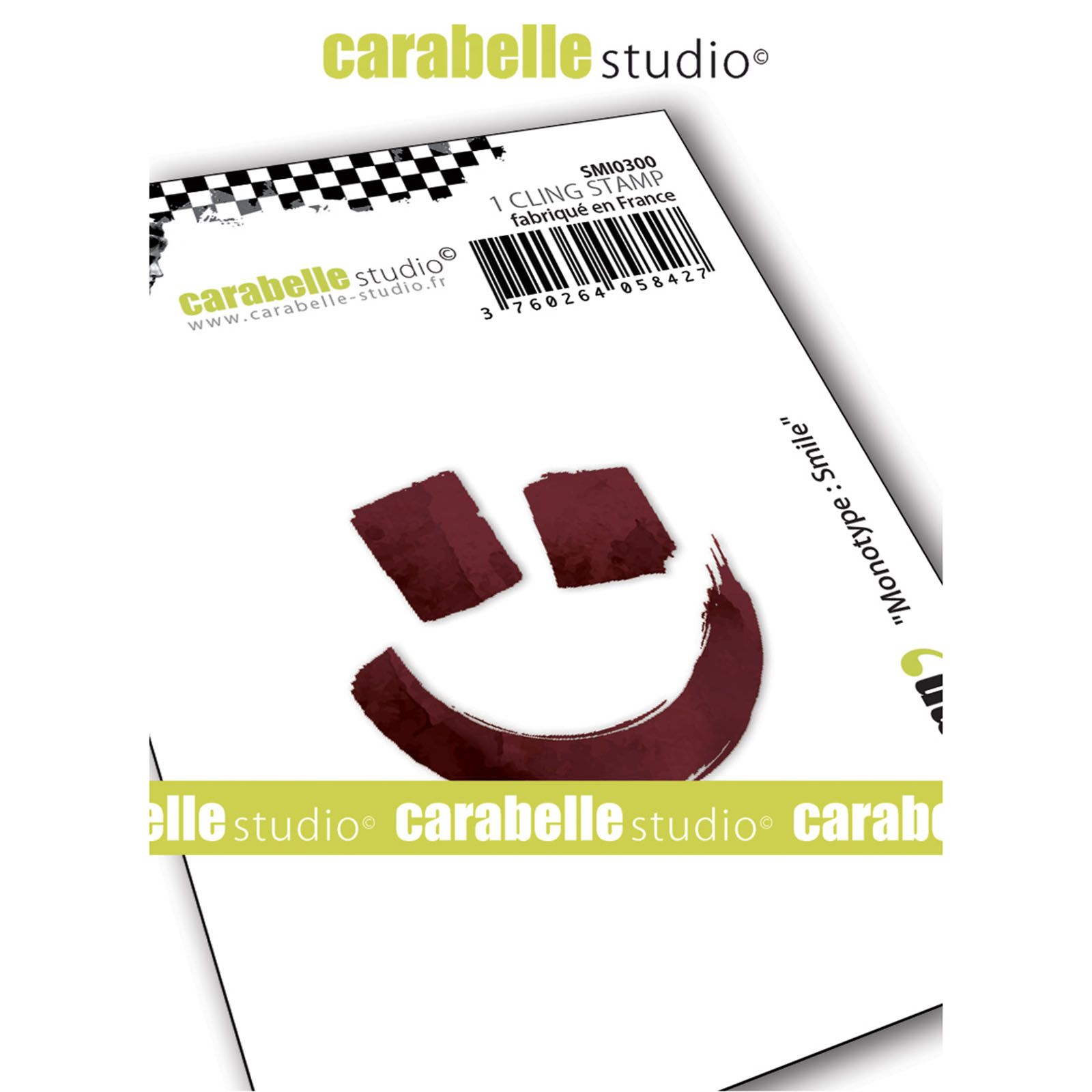 Carabelle Studio • Timbre cling petit monotypes Sourire