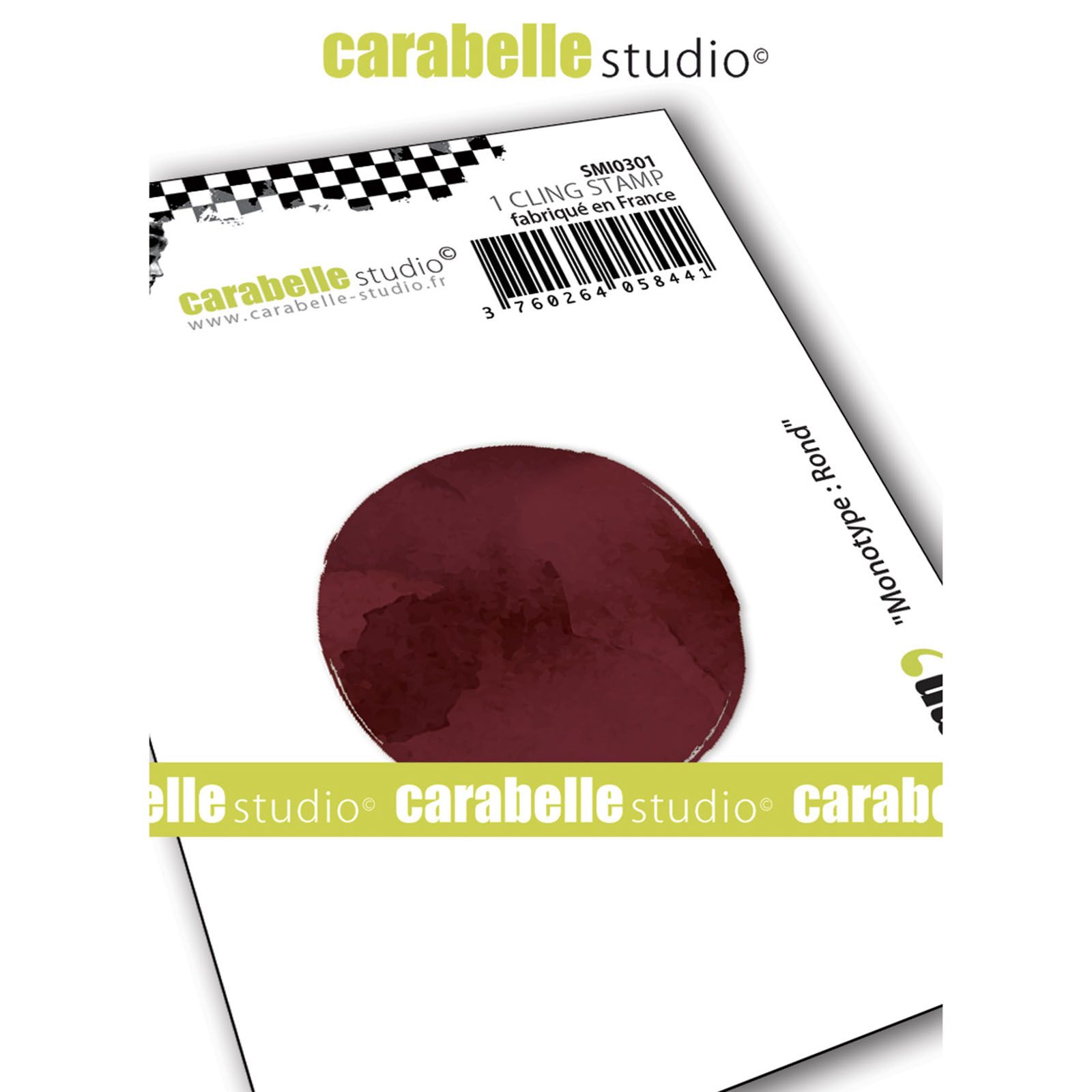 Carabelle Studio • Cling stamp small monotype Round