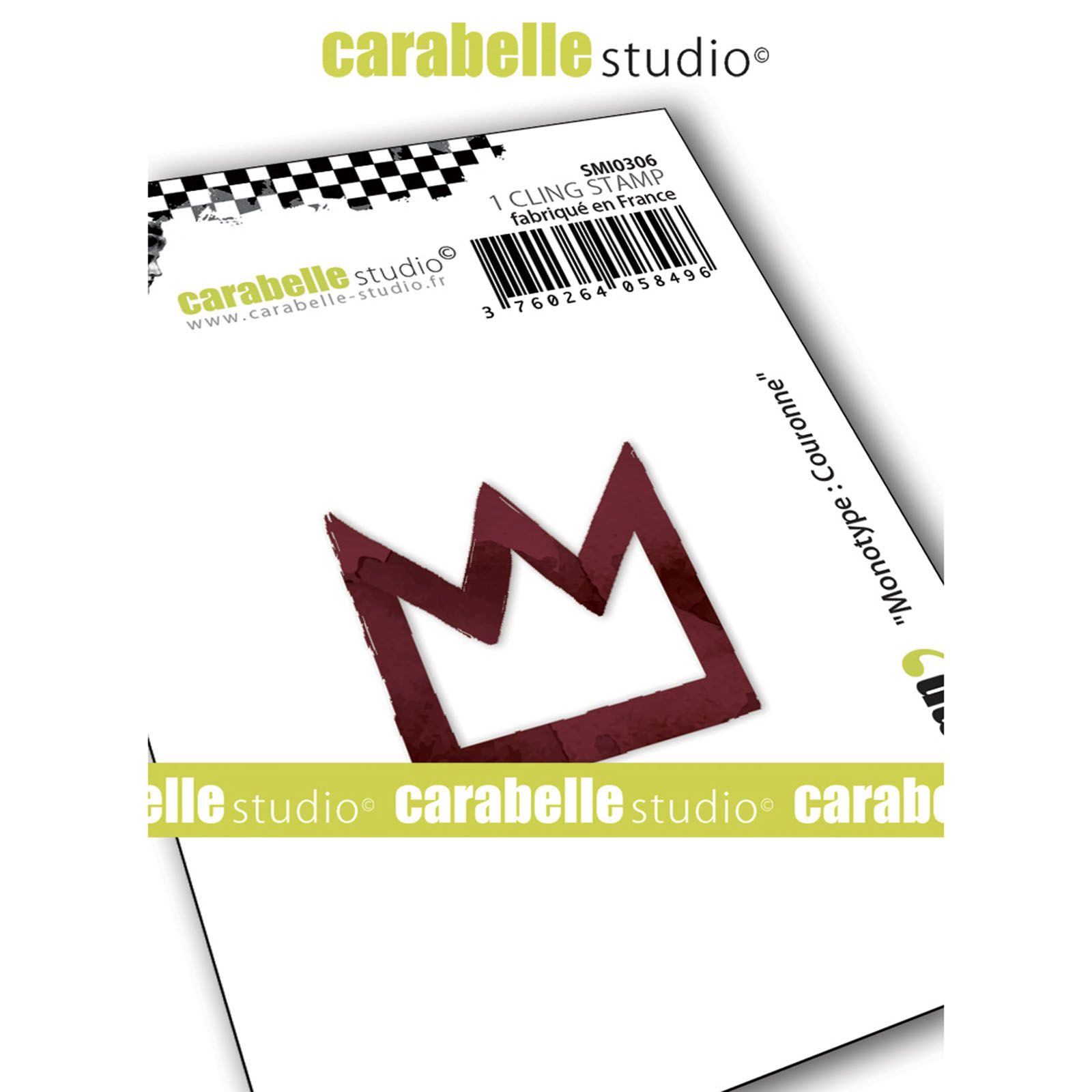 Carabelle Studio • Cling stamp small monotypes Crown