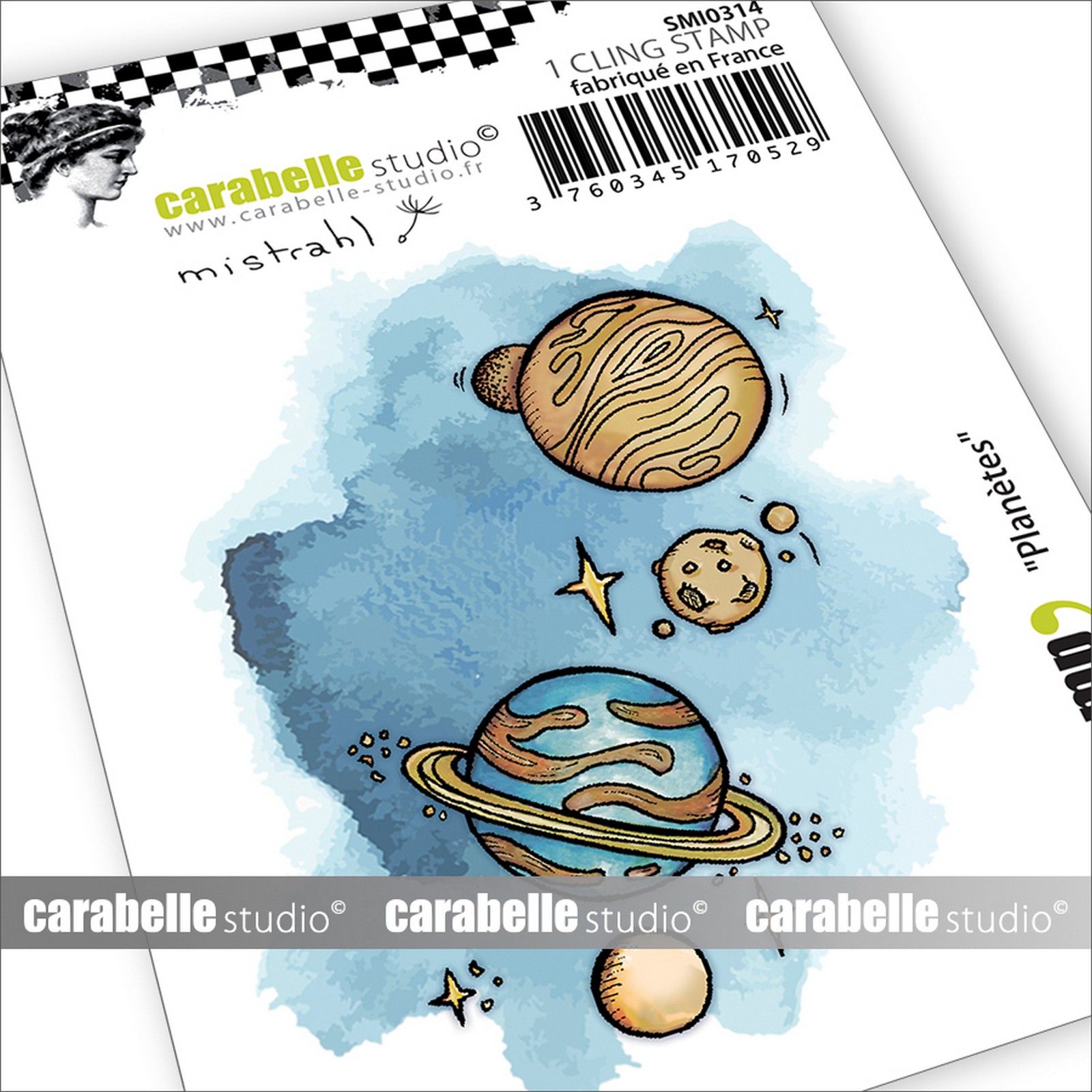 Carabelle Studio • Tampon Mini Planètes