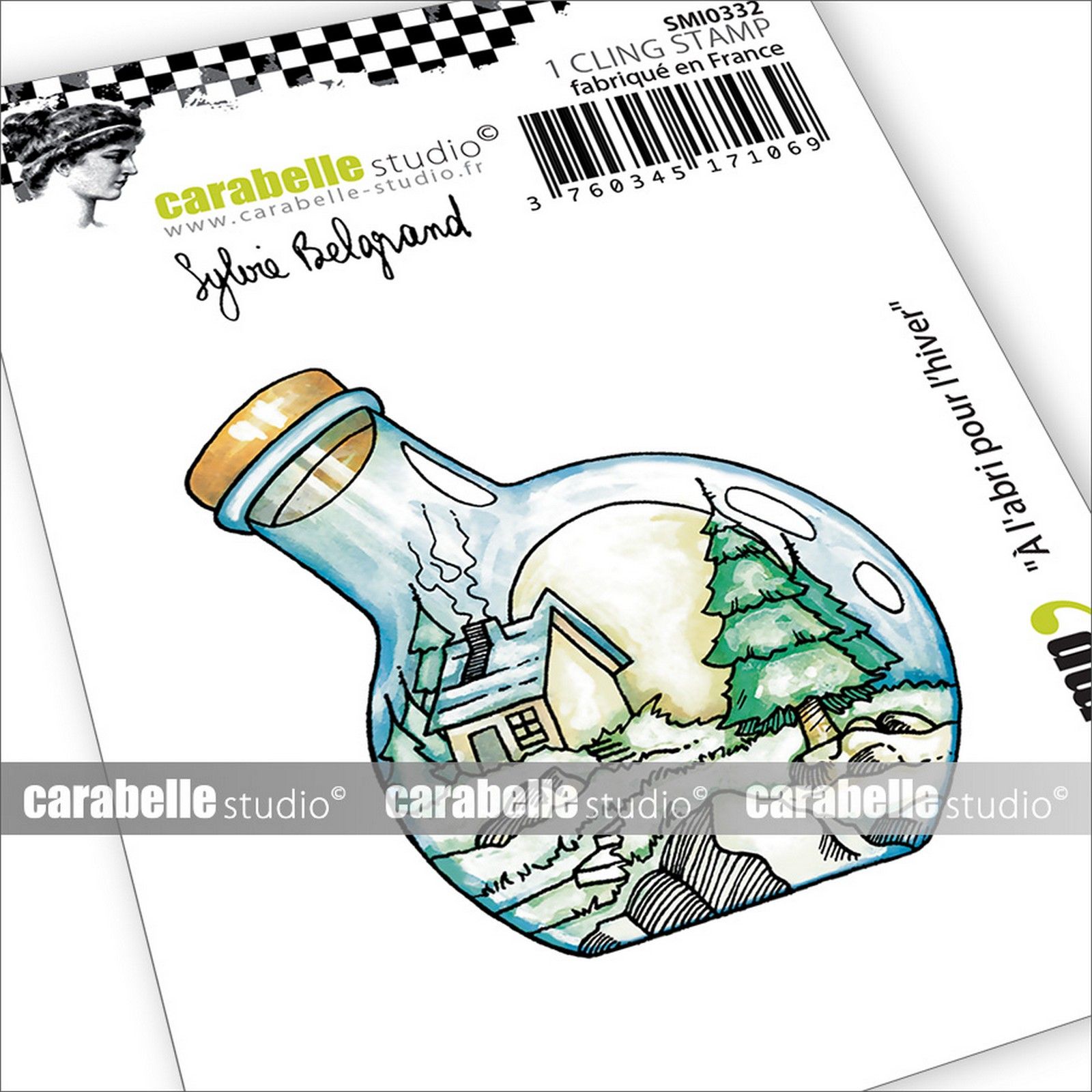 Carabelle Studio • Cling Stempel À l'abri pour l’hiver by Sylvie Belgrand