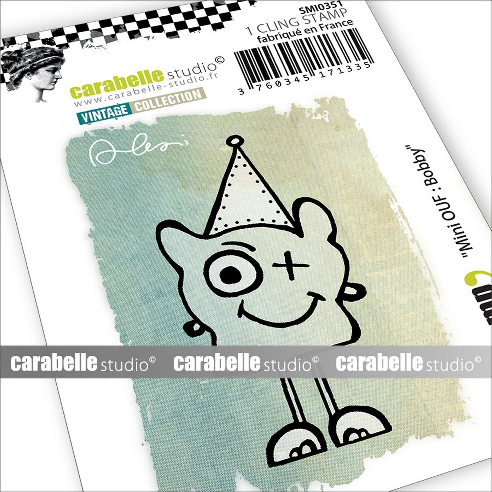 Carabelle Studio • Gummistempel Mini Mini Ouf Bobby 