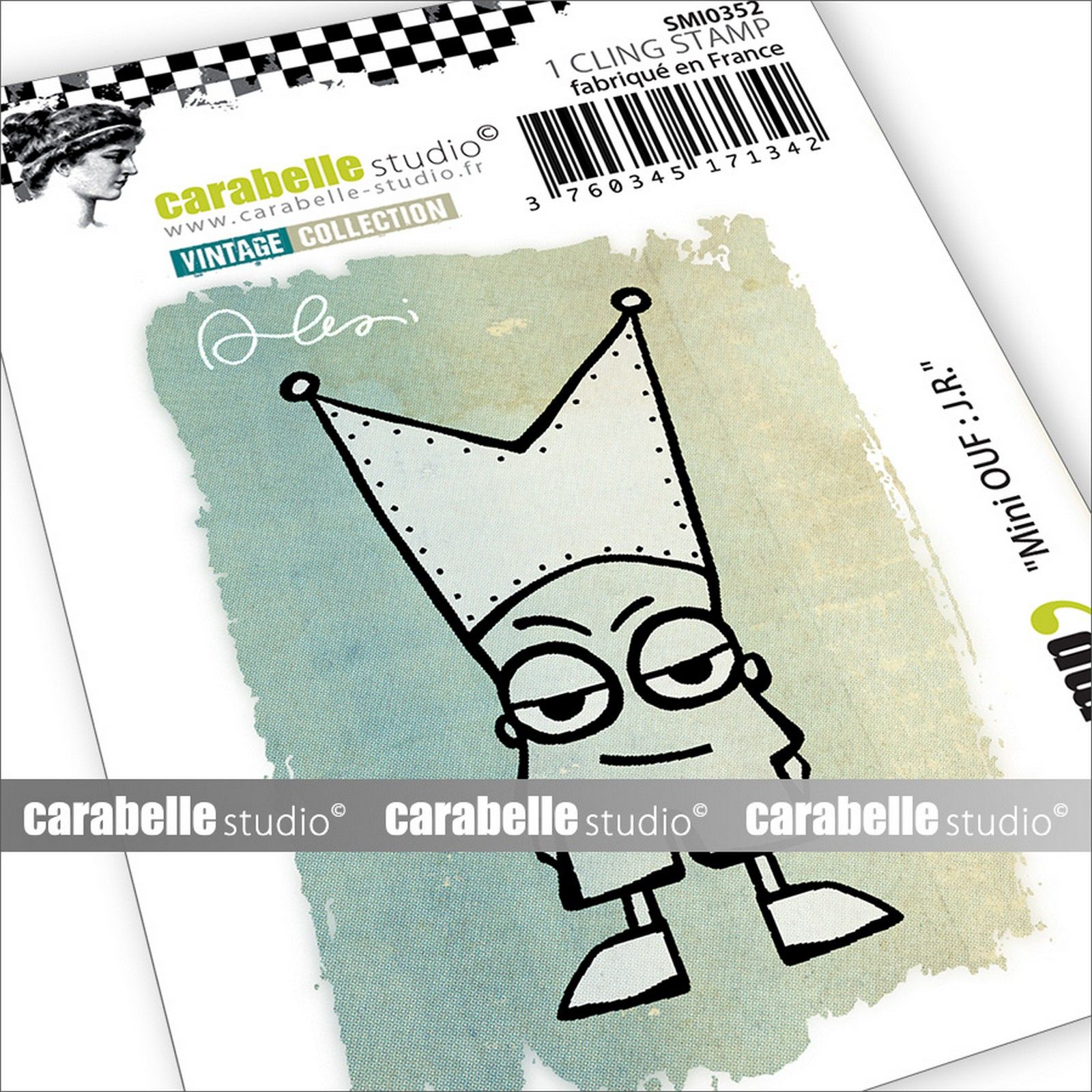 Carabelle Studio • Gummistempel Mini Mini Ouf J.R. 