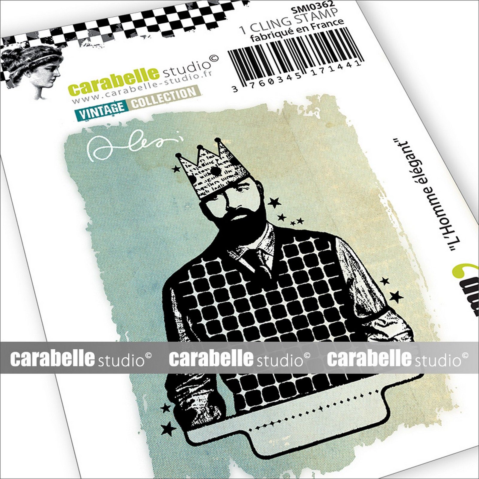 Carabelle Studio • Tampon Cling Mini L'Homme Élégant 