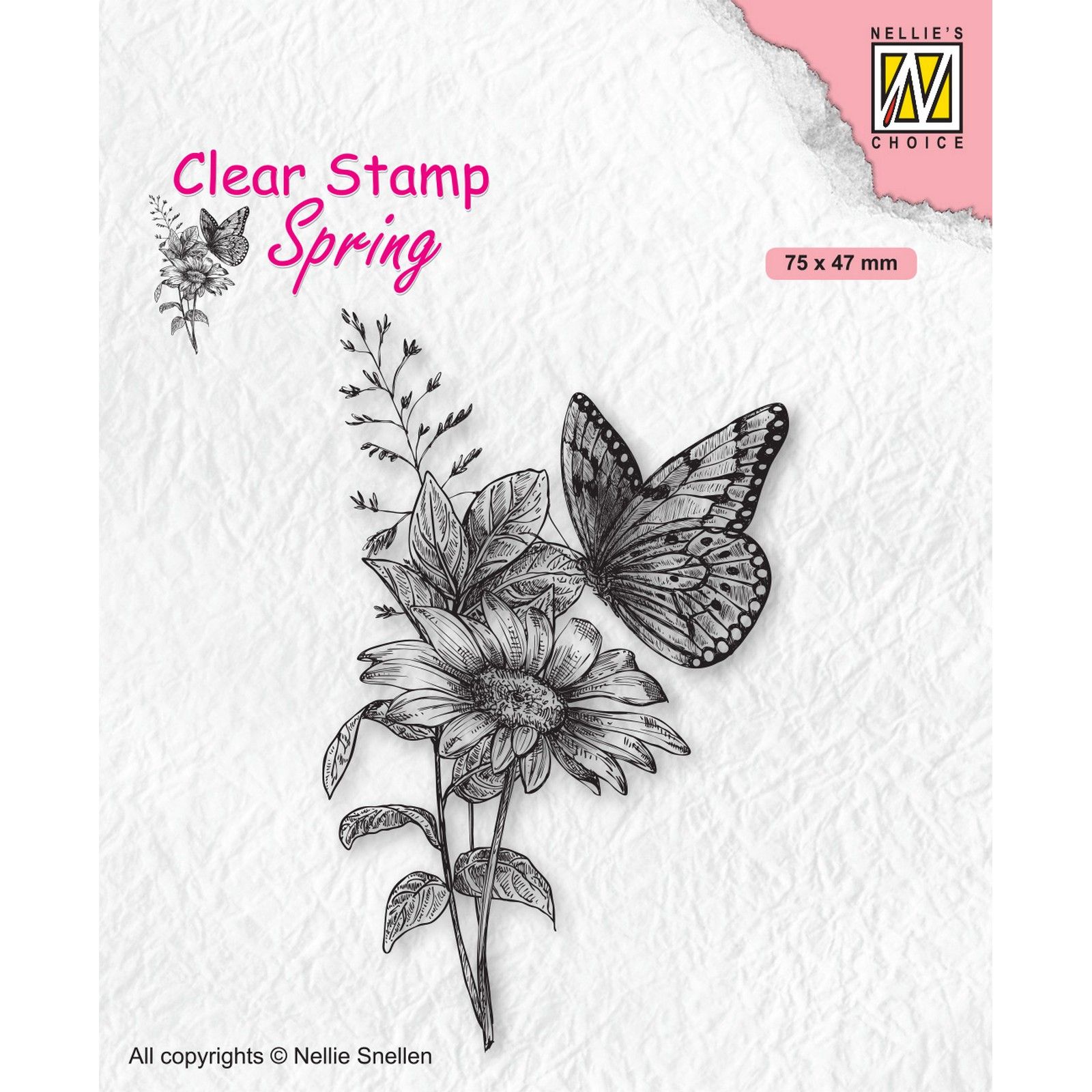 Nellie's Choice • Spring Clear Stamps Butterfly