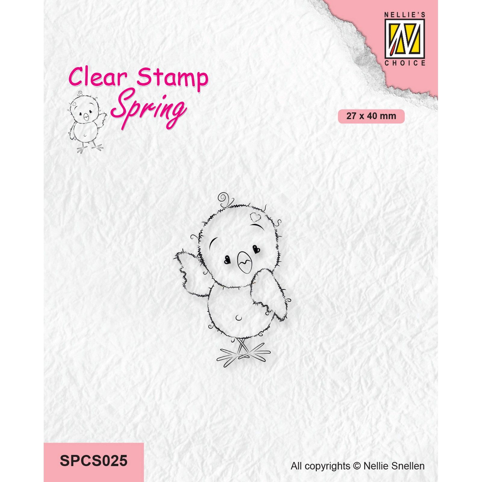 Nellie's Choice • Spring Chickies Clear Stamps Bye-Bye