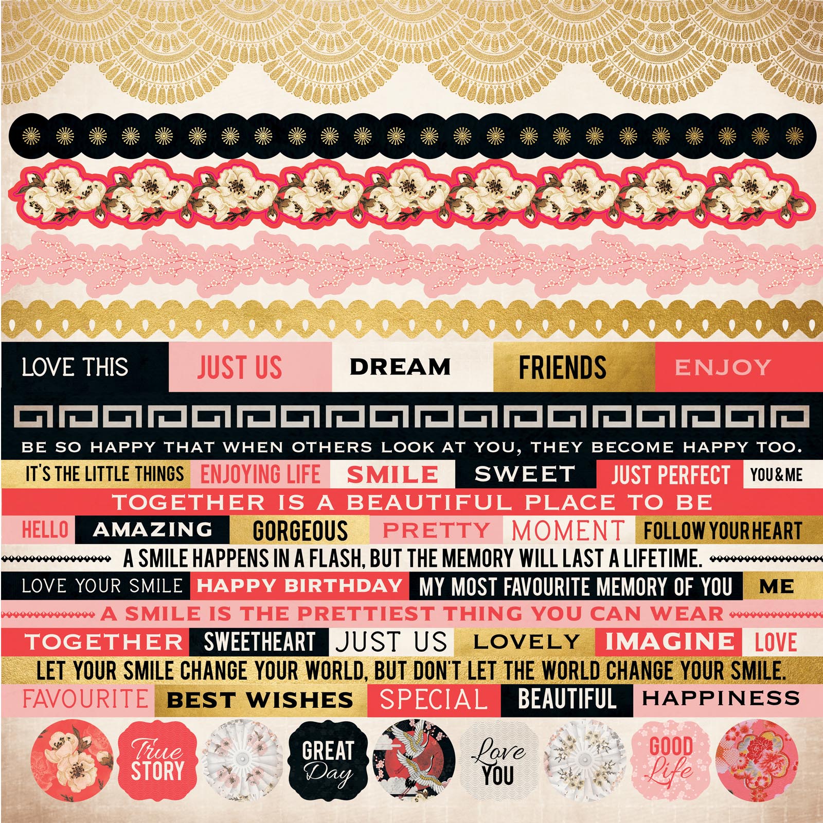 Kaisercraft • Sticker Hanami garden
