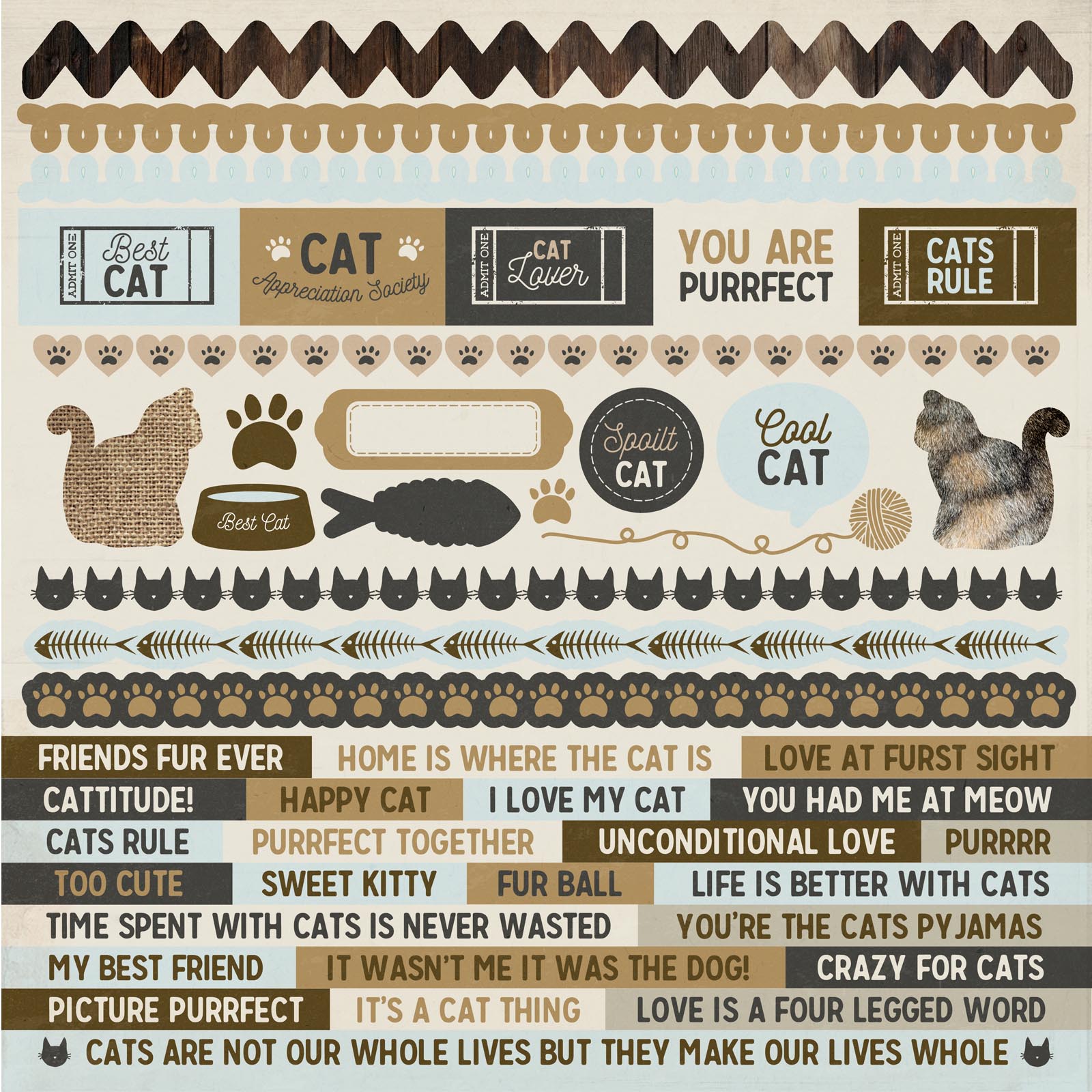 Kaisercraft • Sticker Pawfect cat