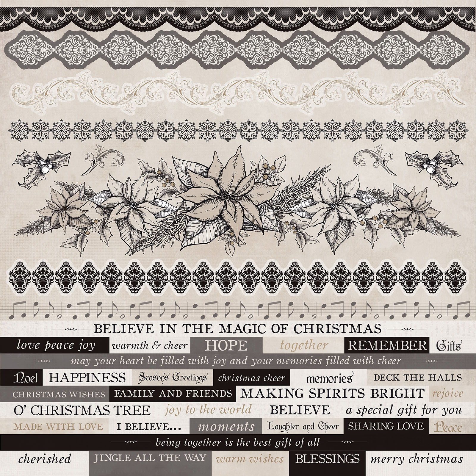 Kaisercraft • Sticker Christmas edition