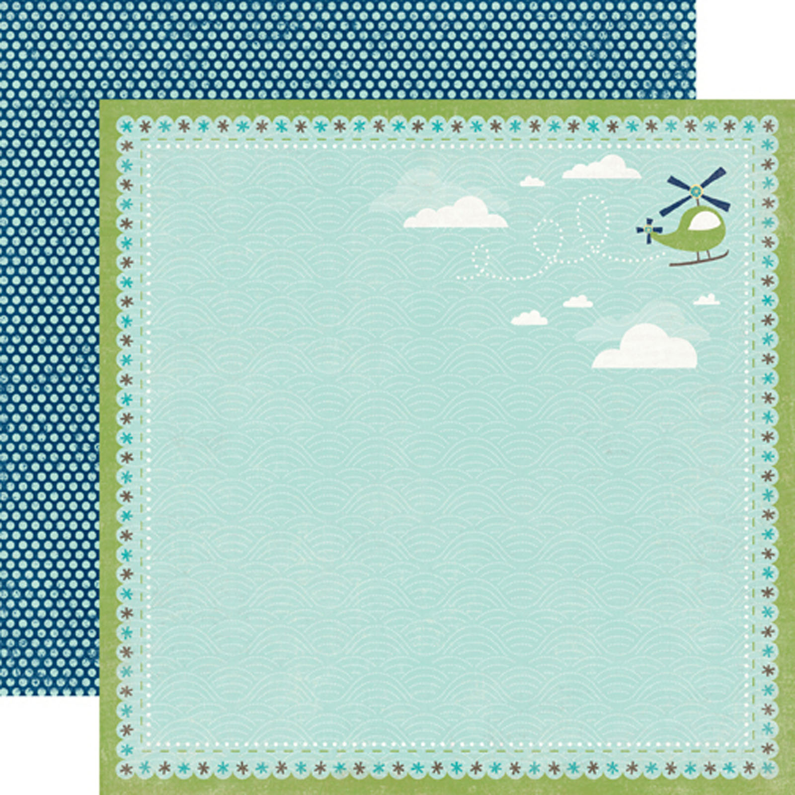 Echo park • Double sided paper 30,5x30,5cm 1pcs Helicopter