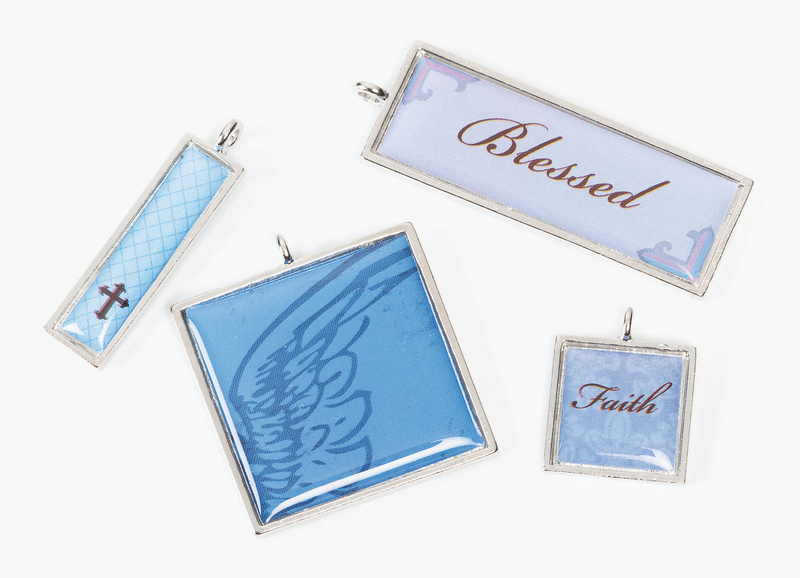Darice • Signed Sealed Remembered Charms Faith assorti 4pcs