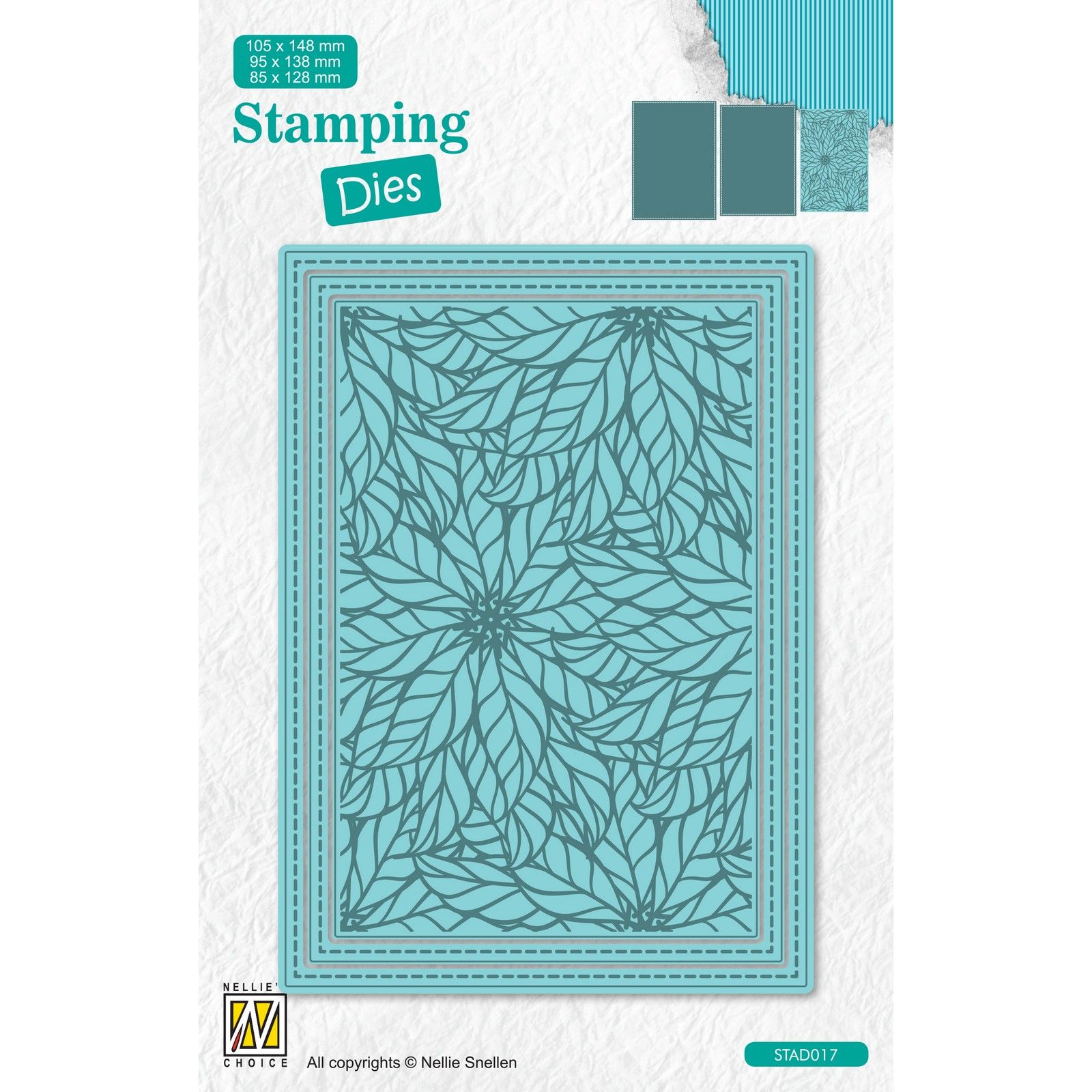 Nellie's Choice • Stamping Dies Rectangle Christmas Branches And Berries