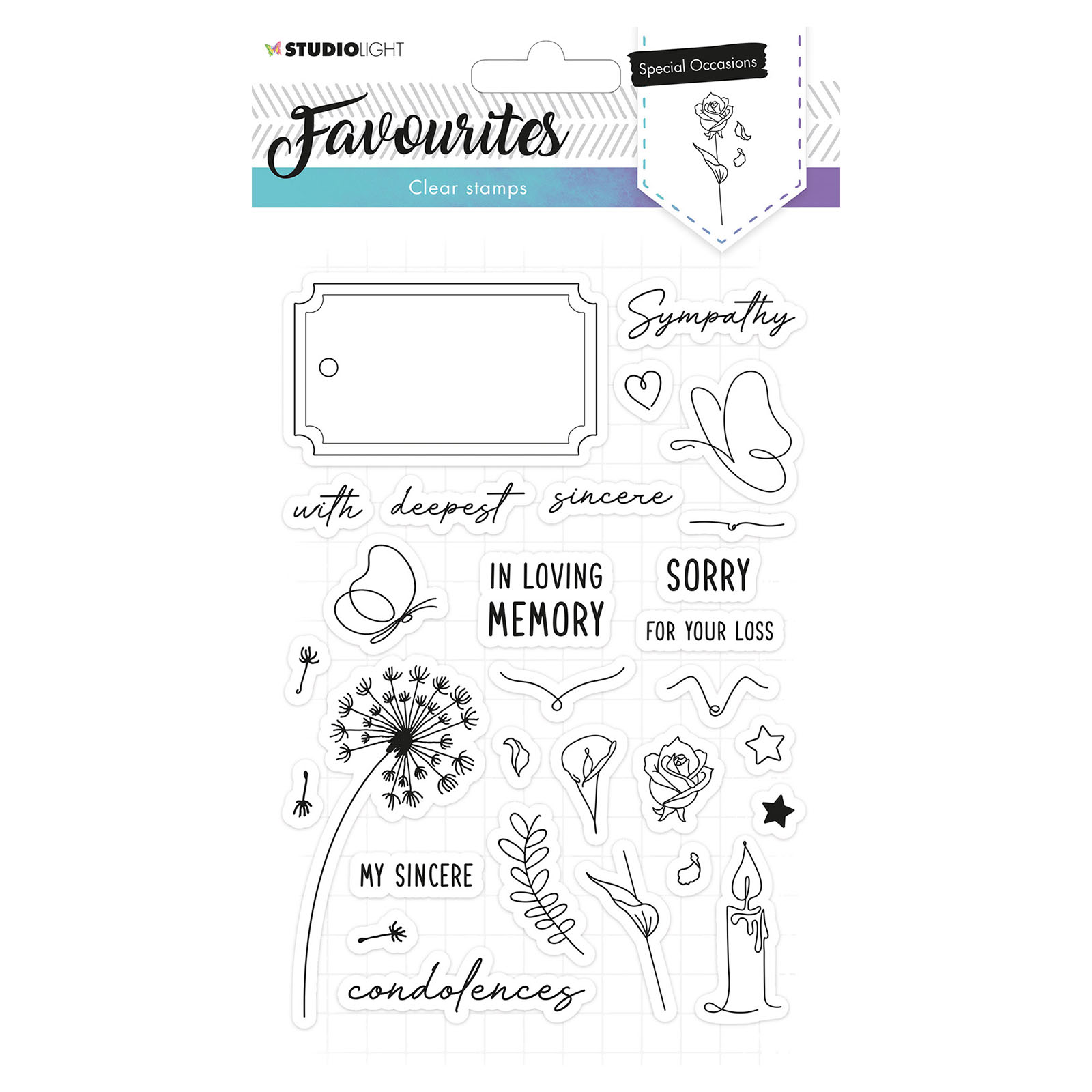 Studio Light • Clear stamp A5 Favourites nr.487