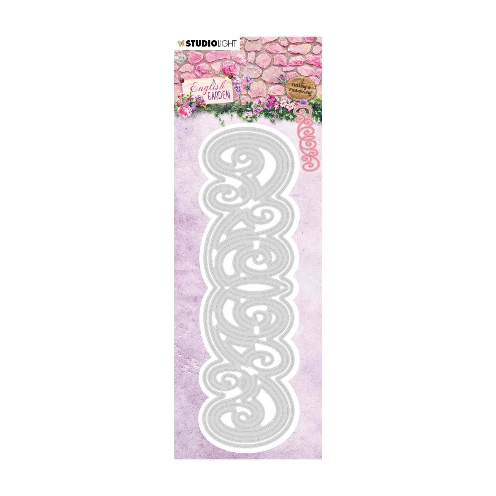 Studio Light • Embossing die English garden 44x152mm nr.241