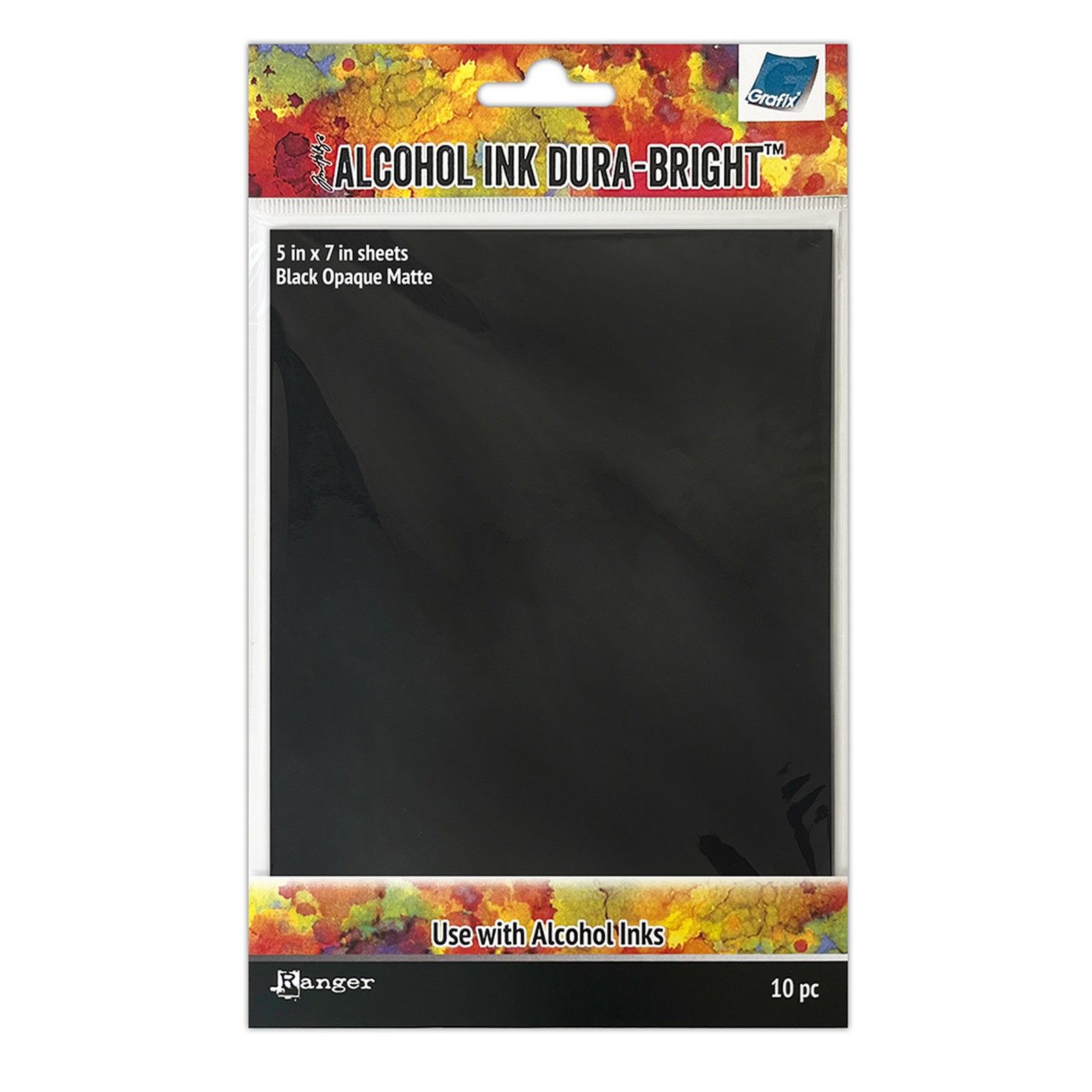 Ranger • Tim Holtz Alcohol Ink Surfaces Dura-Bright Black Opaque Matte