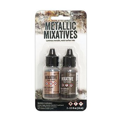 Ranger • Tim Holtz Mixatives Rosegold & Gunmetal 14ml