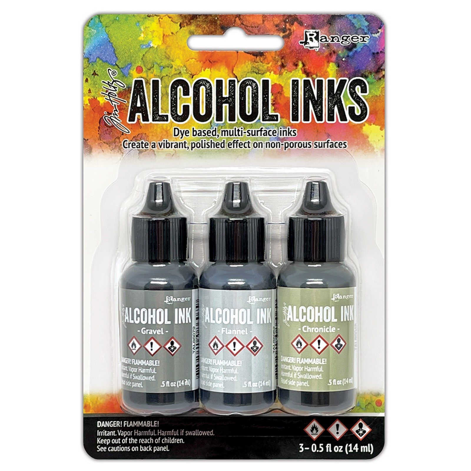 Ranger • Tim Holtz Alcohol Ink Kit Crossroads 3pcs