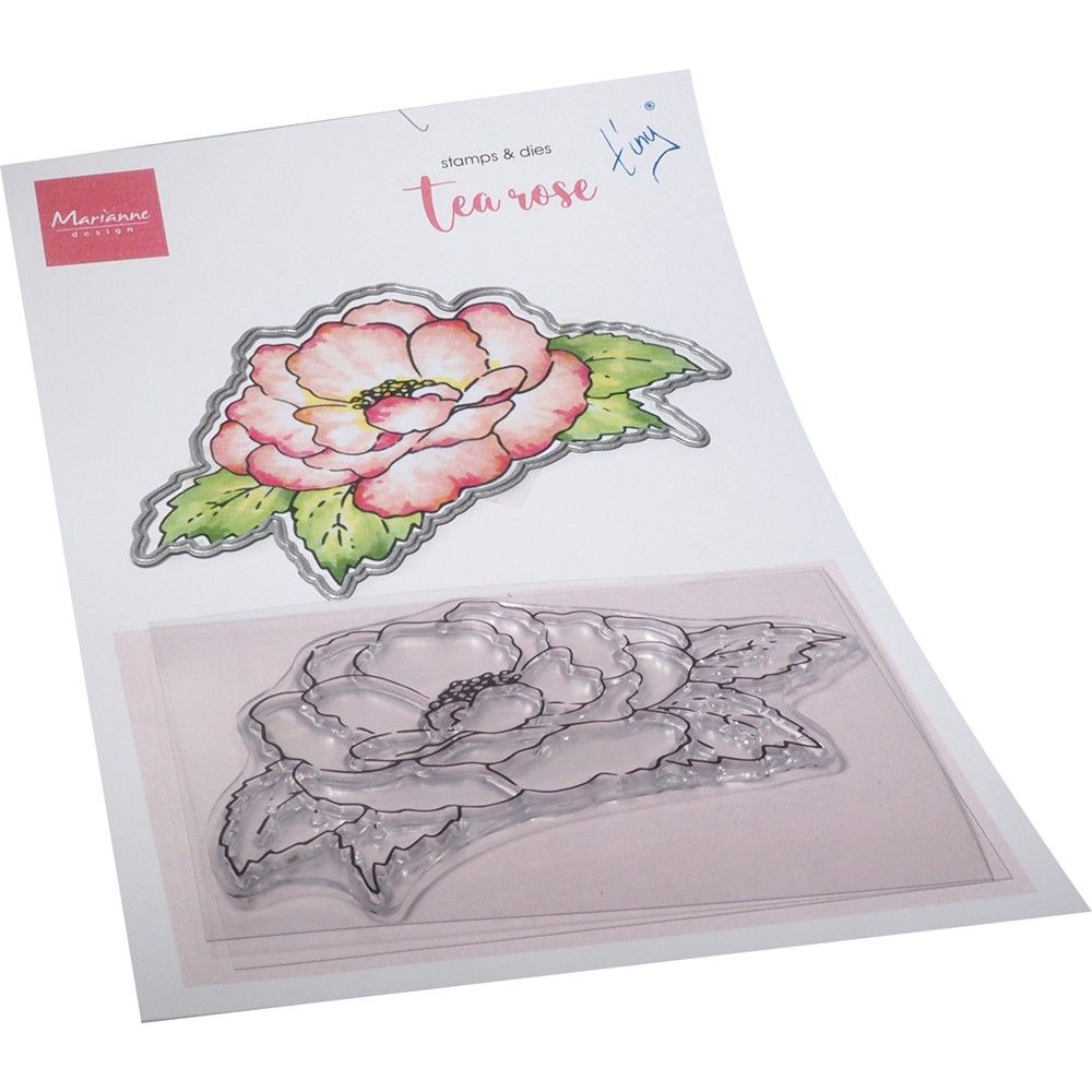 Marianne Design • Clear stamp Tiny's flowers Tea rose