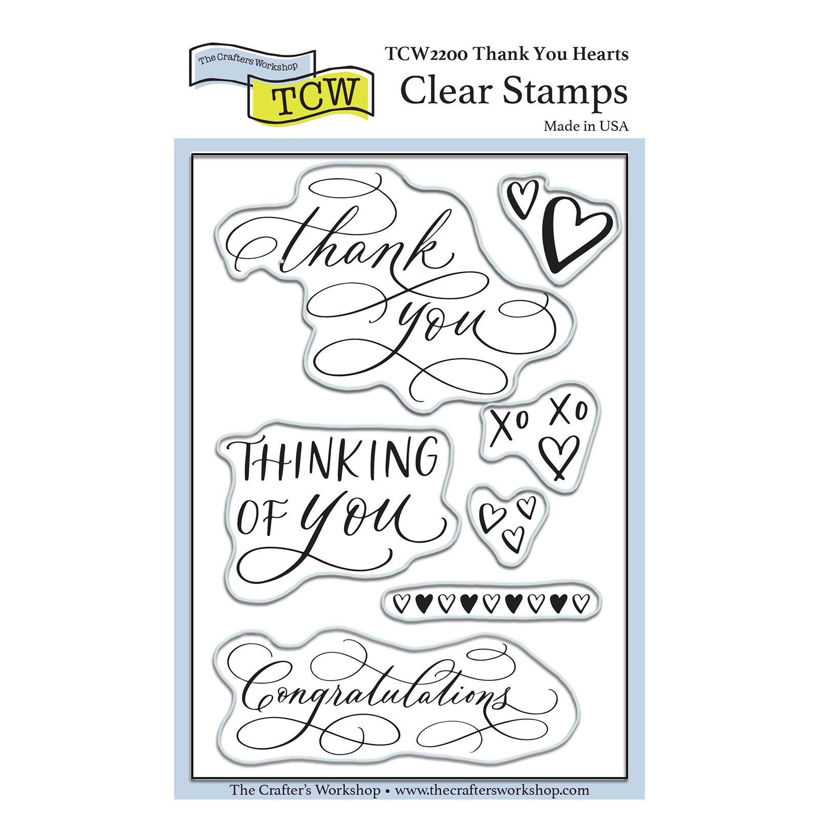 The Crafter's Workshop • Stamp set Je vous remercie 4x6