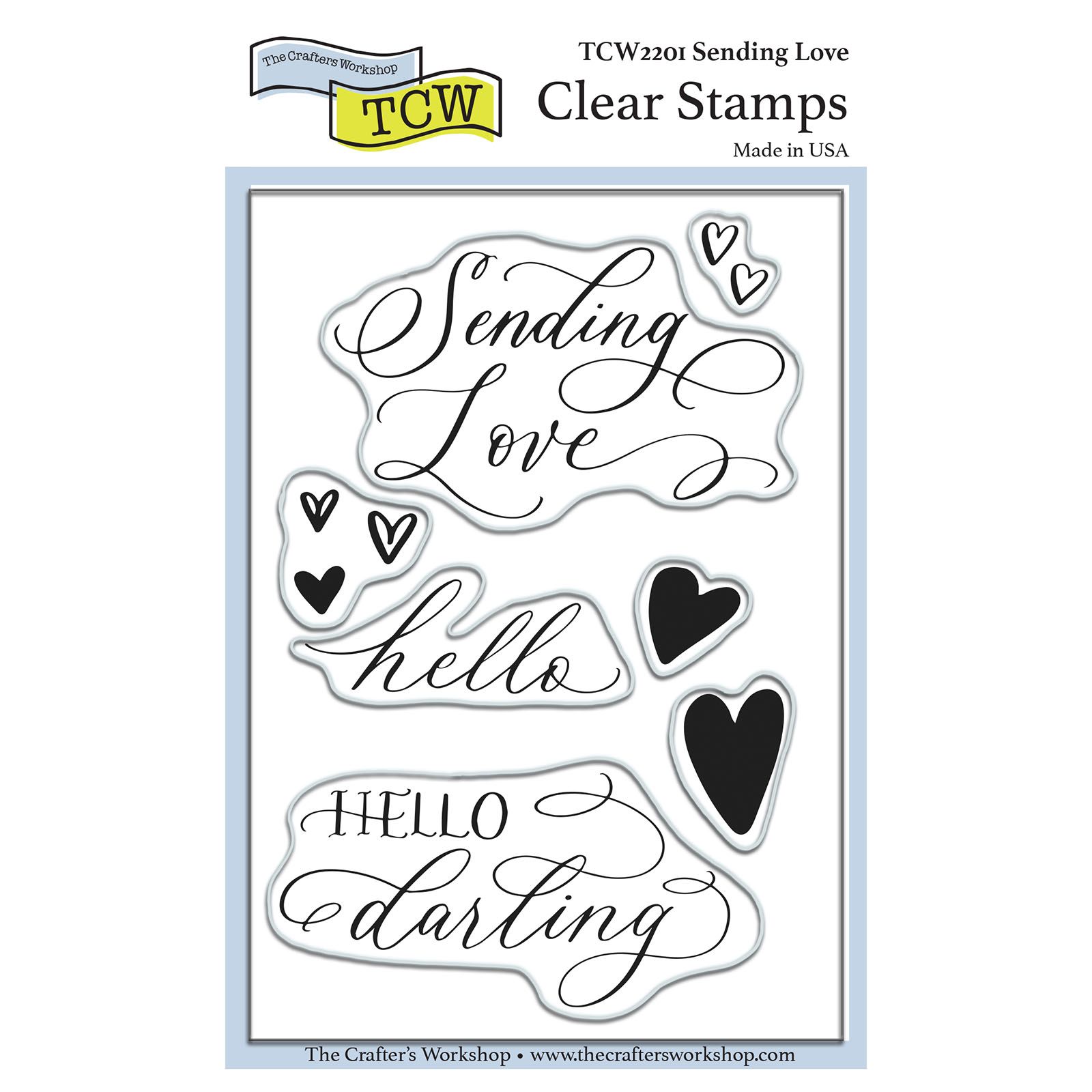 The Crafter's Workshop • Stamp set Liebes-Set senden 4x6