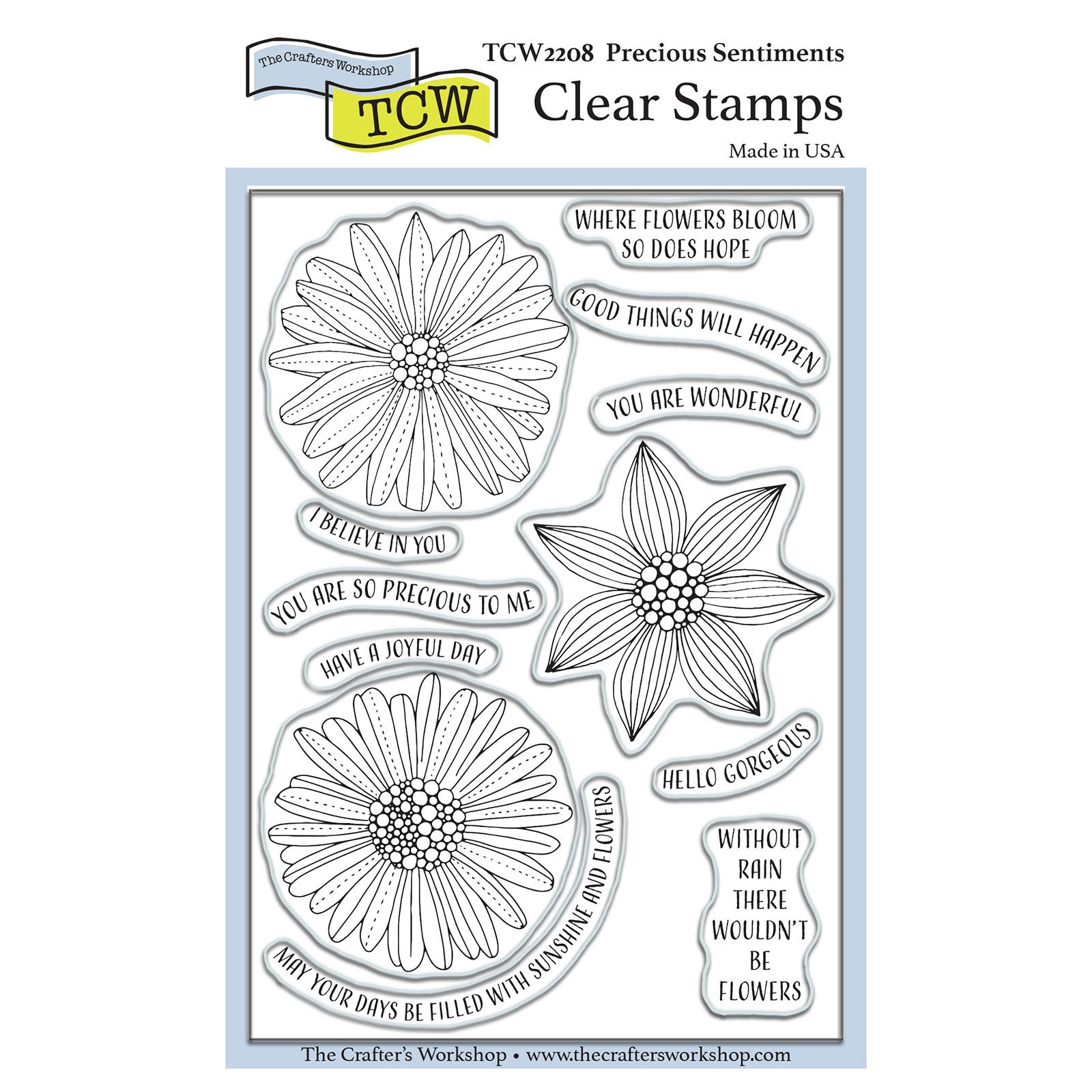 The Crafter's Workshop • Stamp set Precious sentiments 4x6