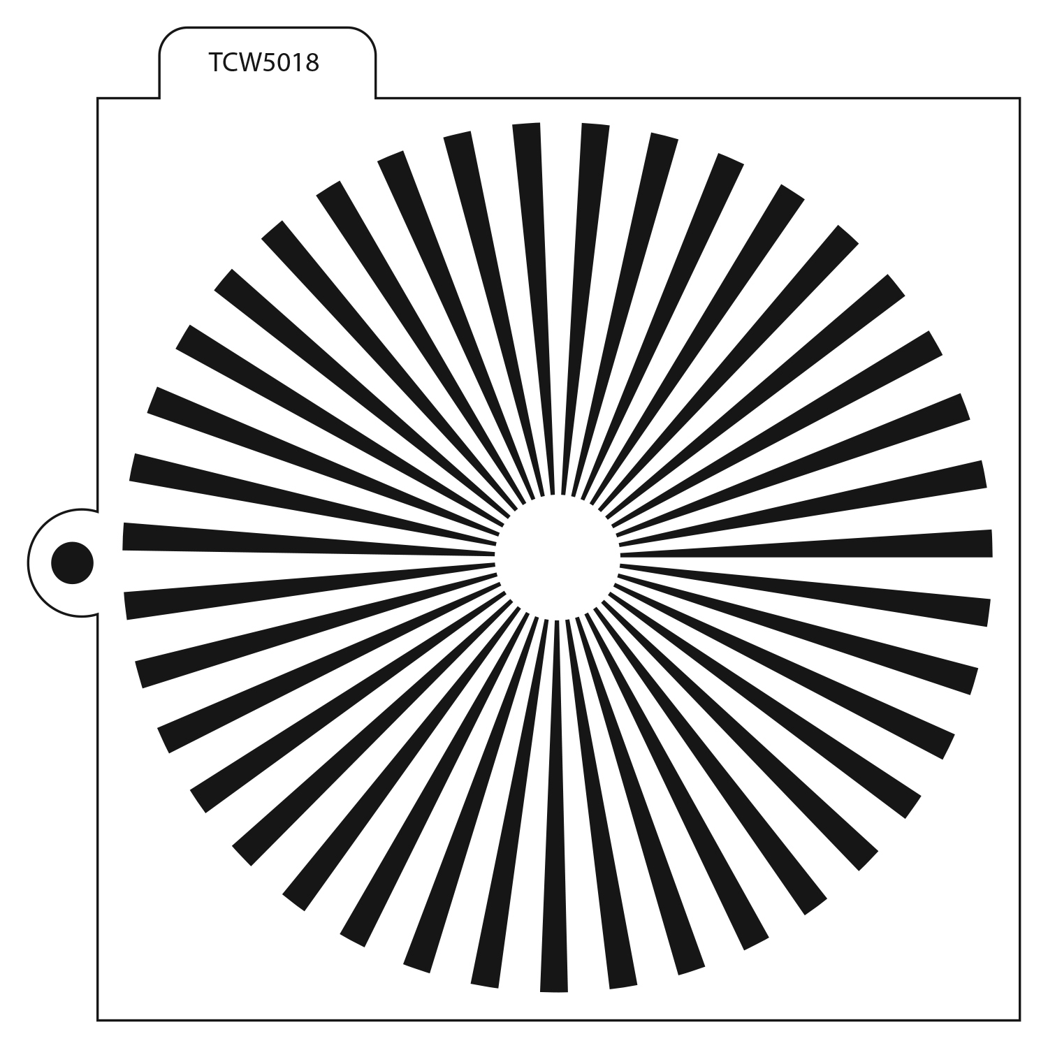 The Crafter's Workshop • Template Cookie 14x14cm Sunburst