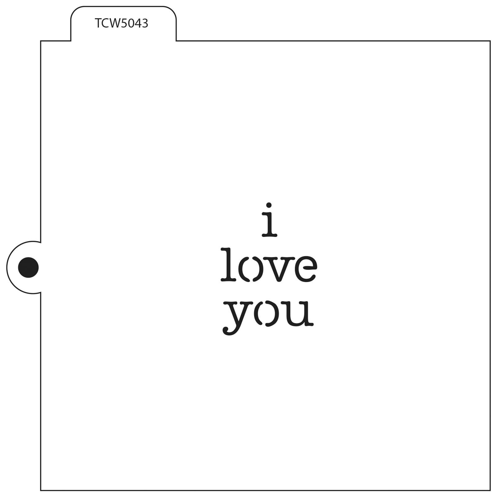 The Crafter's Workshop • Koekjes stencil I Love You