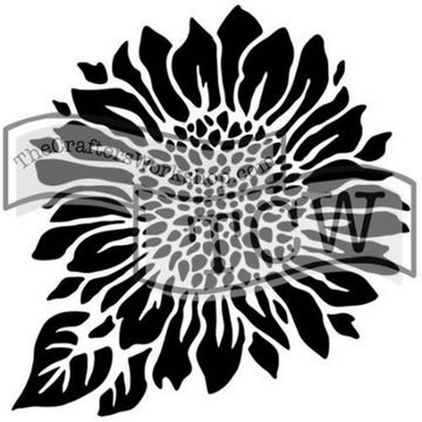 The Crafter's Workshop • Stencil Joyful Sunflower 6x6