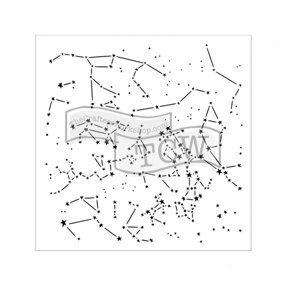 The Crafter's Workshop • Template 15x15cm Constellations