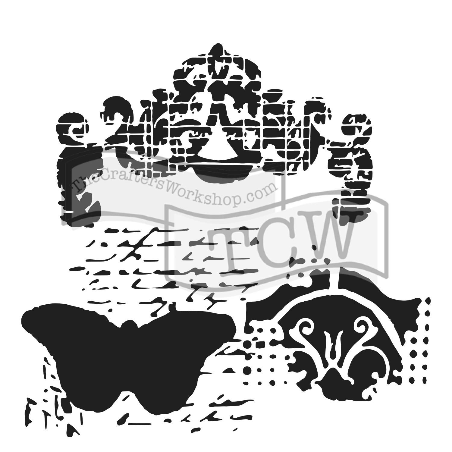 The Crafter's Workshop • Template 15x15cm Regal Butterfly