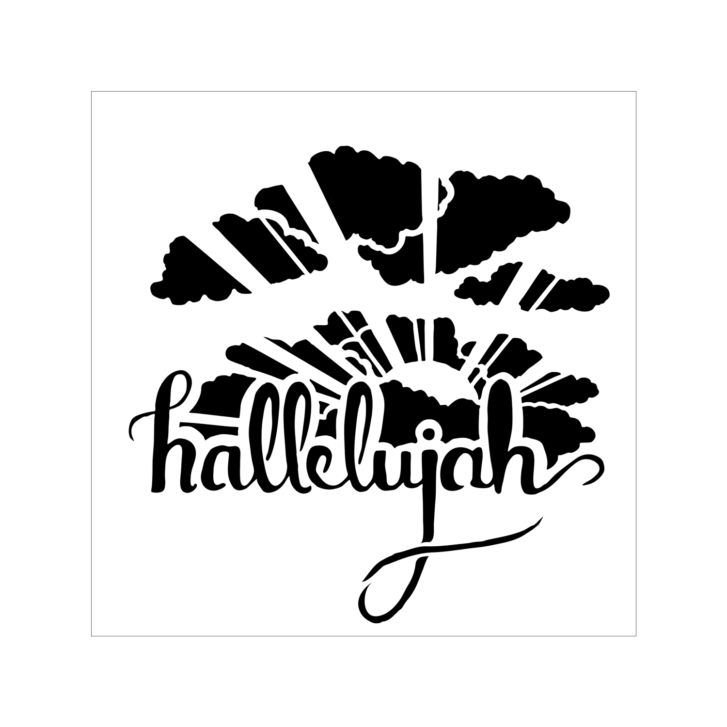 The Crafter's Workshop • template 15x15cm hallelujah