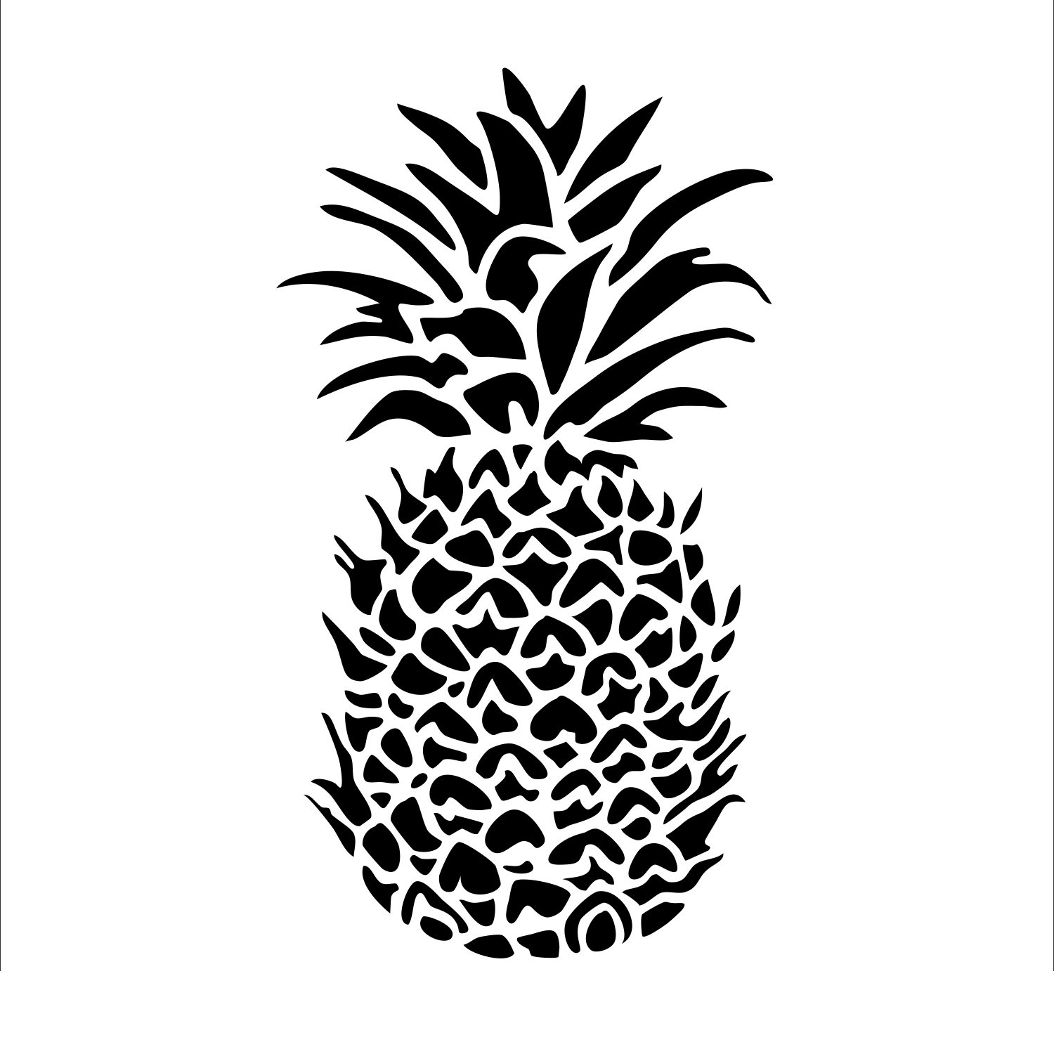 The Crafter's Workshop • Template 30x30cm Pineapple