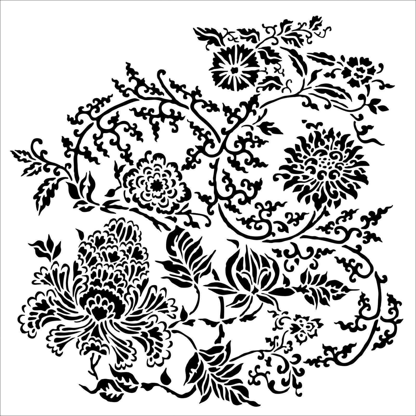 The Crafter's Workshop • Template Asian Floral