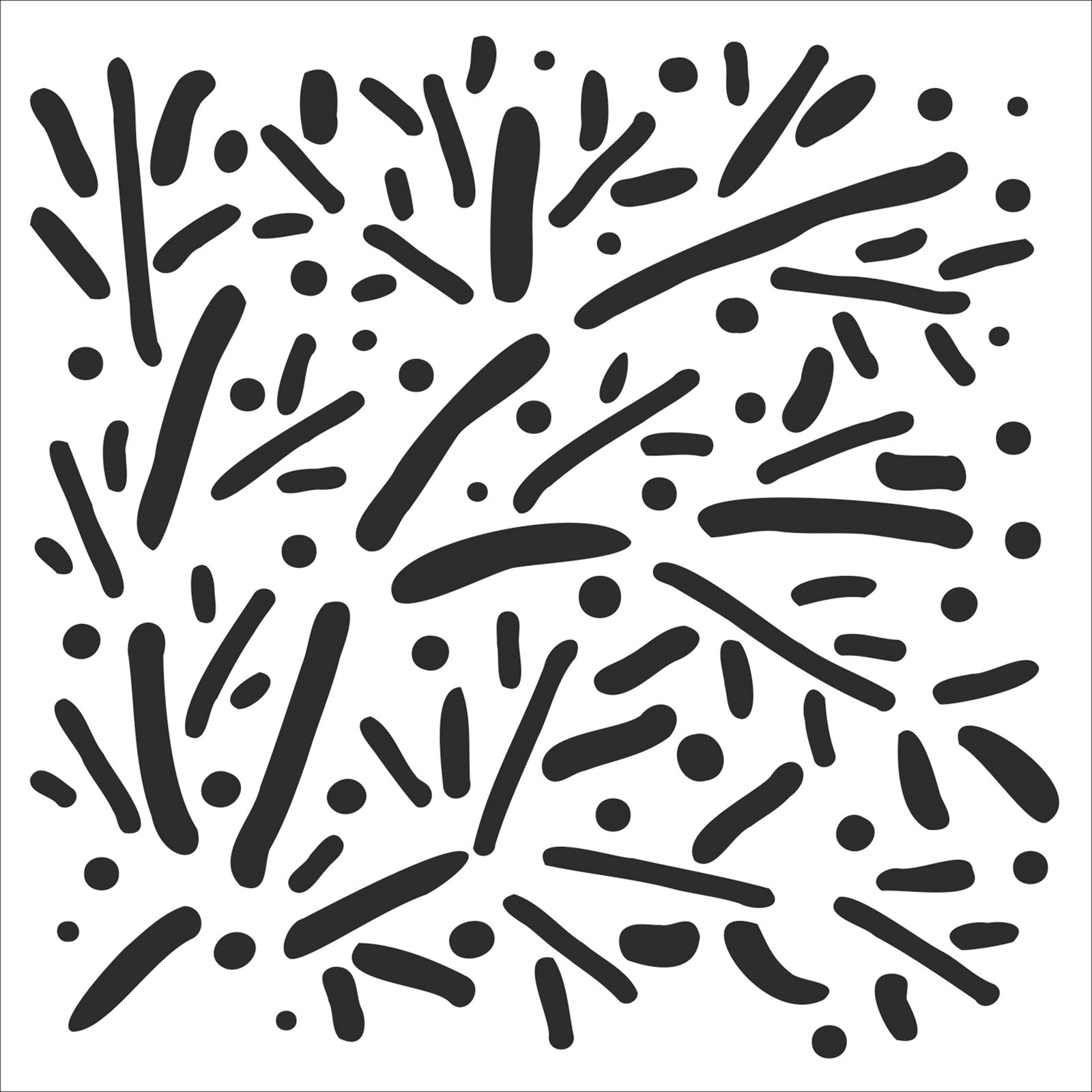 The Crafter's Workshop • Stencil 30,5x30,5cm Scattered branches