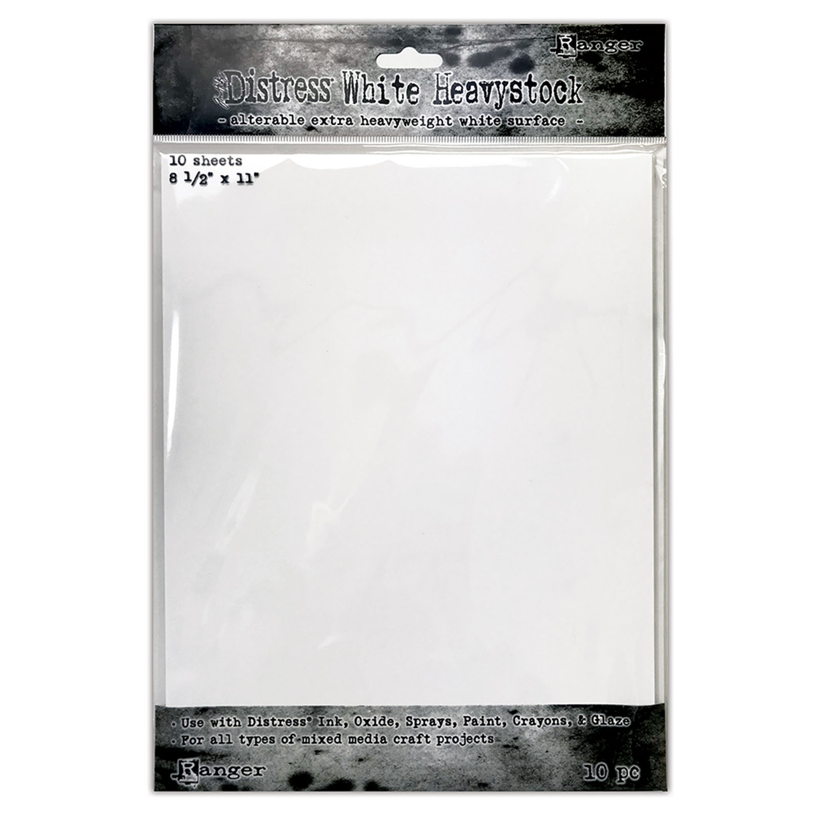Ranger • Tim Holtz Distress heavystock white 8,5x11" 10pcs