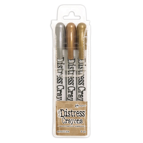 Ranger • Tim Holtz Distress Crayons Set Metallics 3pcs
