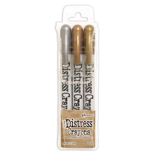 Ranger • Tim Holtz Distress Crayons Set Metallics 3st.