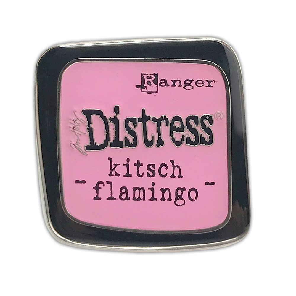 Ranger • Distress Kitsch flamingo Broche en émail