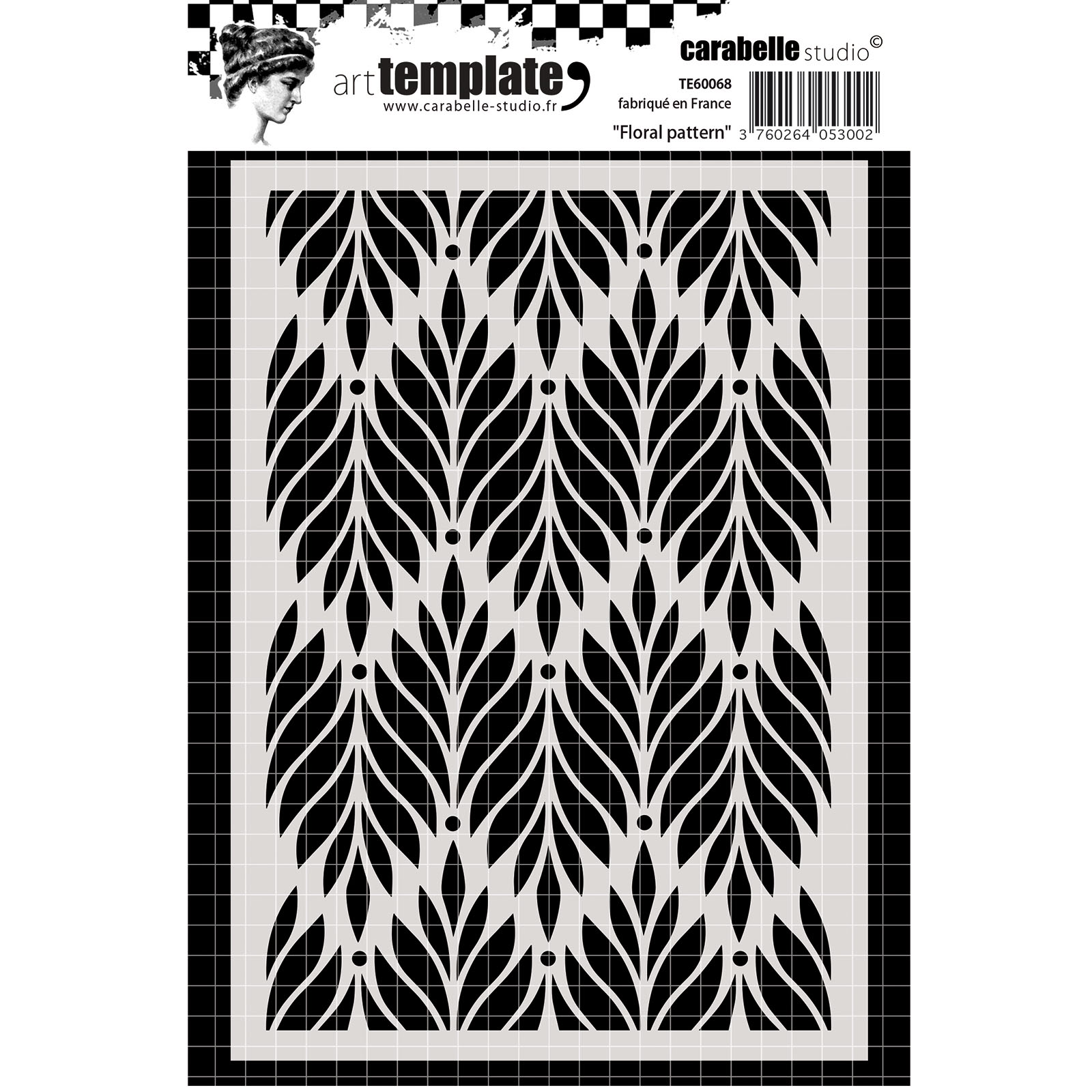 Carabelle Studio • Template 10,5x14,8cm floral pattern