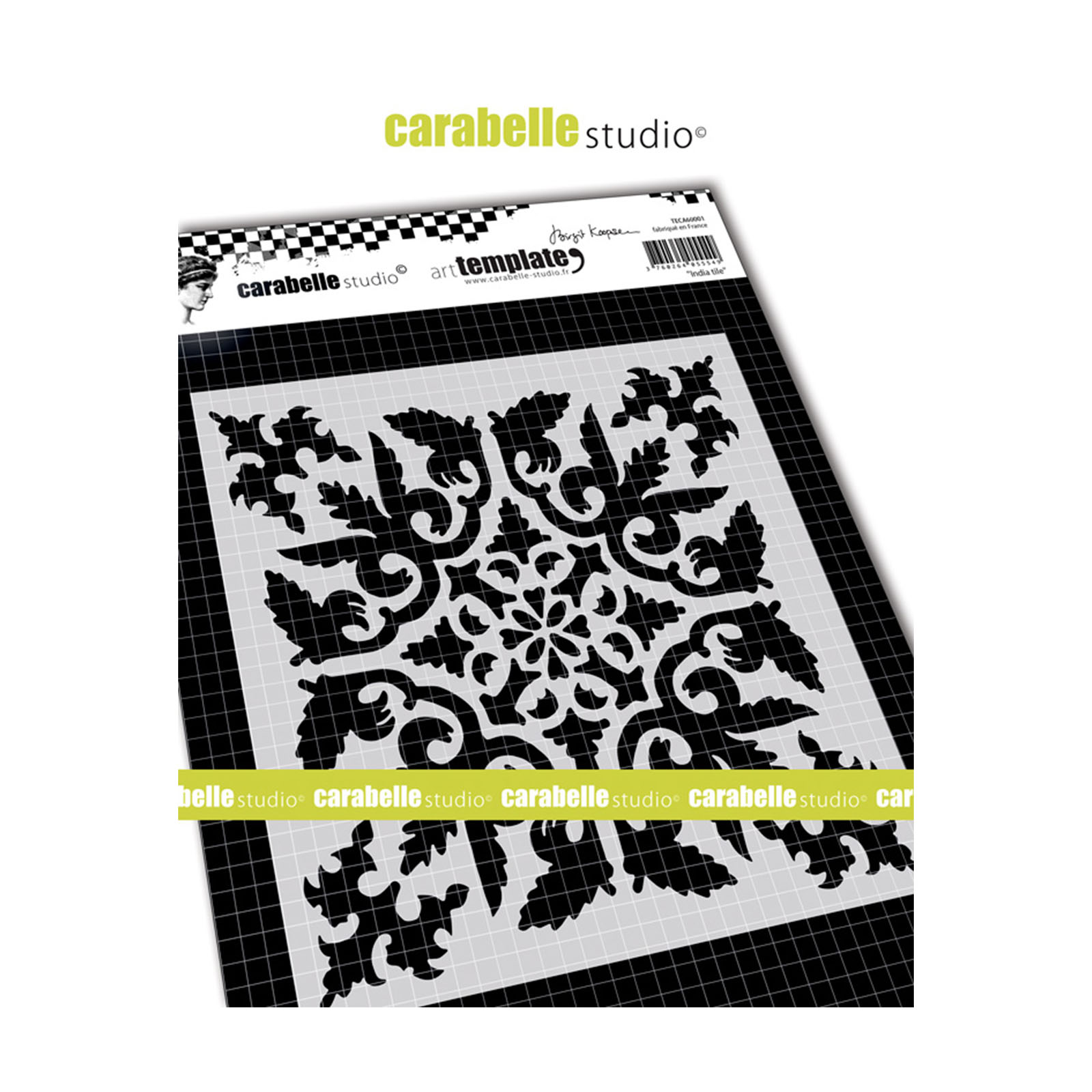 Carabelle Studio • Template Carré 15,2cm India Tile